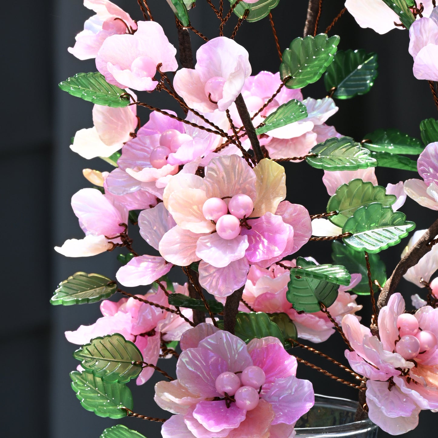 Handmade Translucent Acrylic Cherry Blossom Floral Stems K115