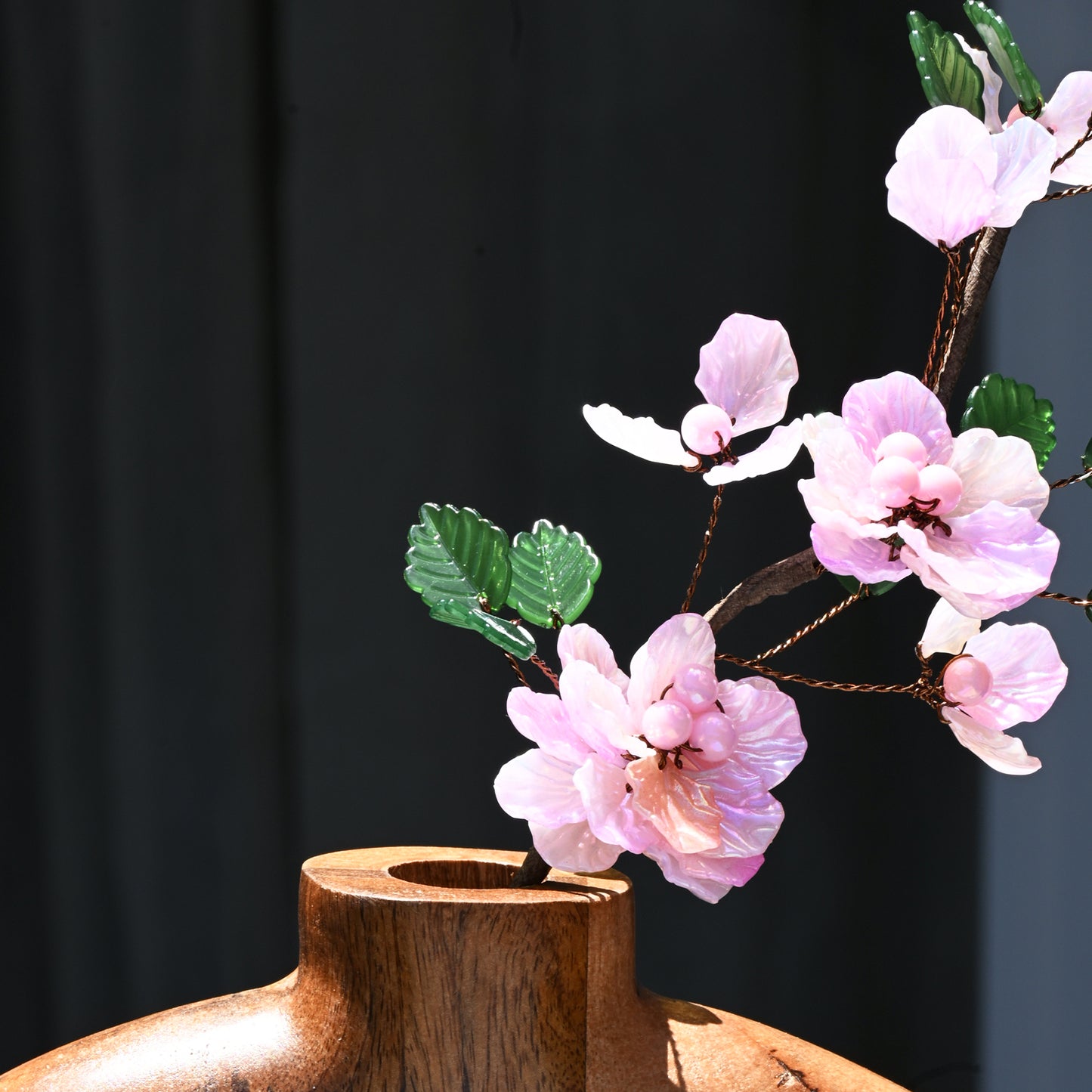 Handmade Translucent Acrylic Cherry Blossom Floral Stems K115
