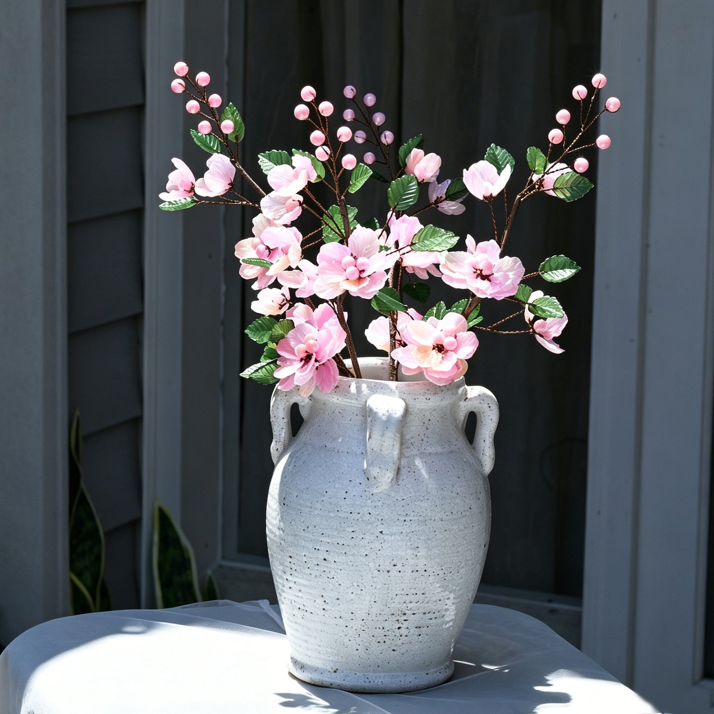 Handmade Translucent Acrylic Cherry Blossom Floral Stems K115
