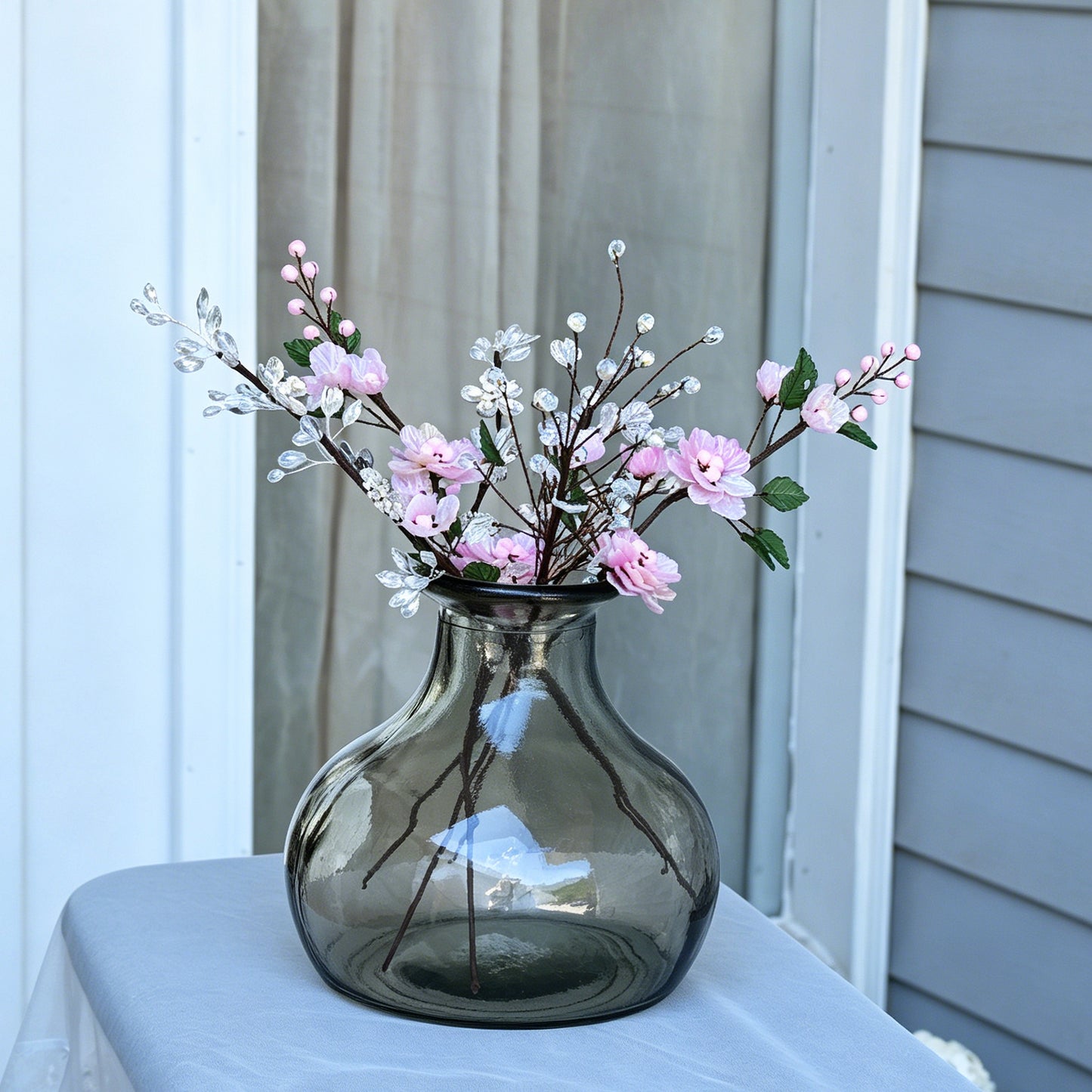 Handmade Translucent Acrylic Cherry Blossom Floral Stems K115