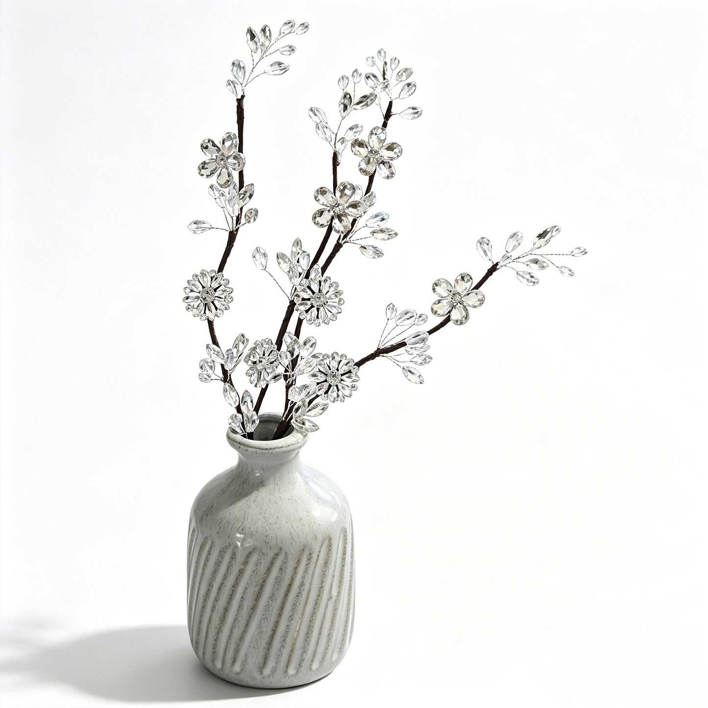 Handmade Clear Crystal Cherry Blossom Branch Picks K136