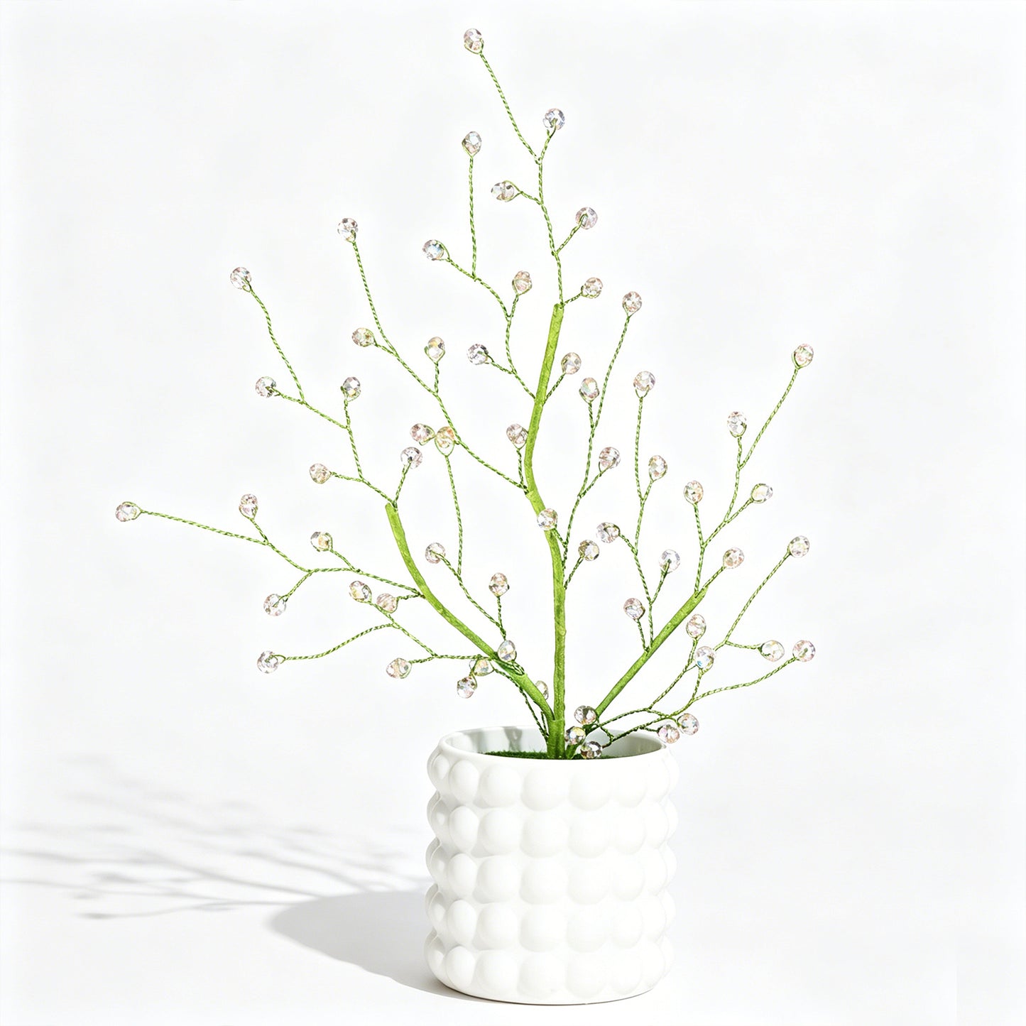 Handmade Crystal Bead Tree, Artificial Flower Arrangement L60