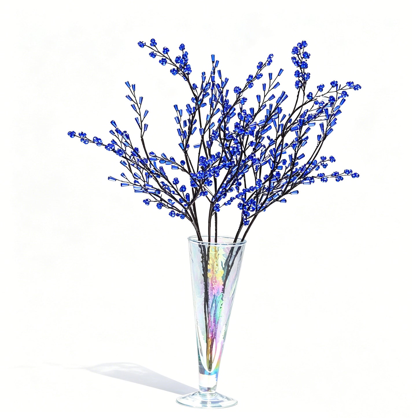 Handmade Sapphire Blue Crystal Twig Branch Picks K183
