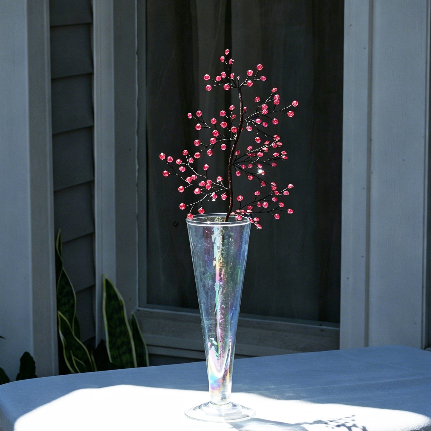 Handmade Crystal Bead Twig Branches, 4 Colors Rhinestone Berry Floral Stems for Wedding Table Centerpiece K126