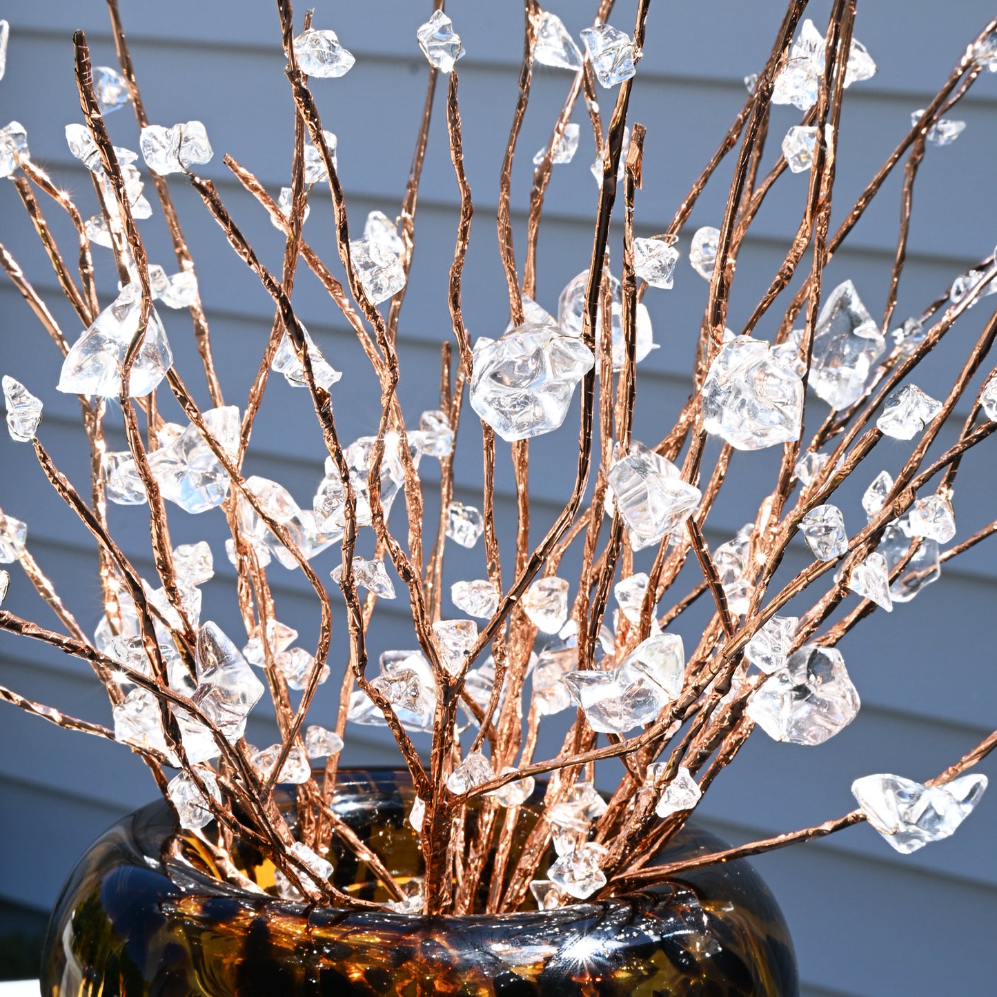 Handmade Rose Gold Irregular Crystal Twig Branch Picks K150