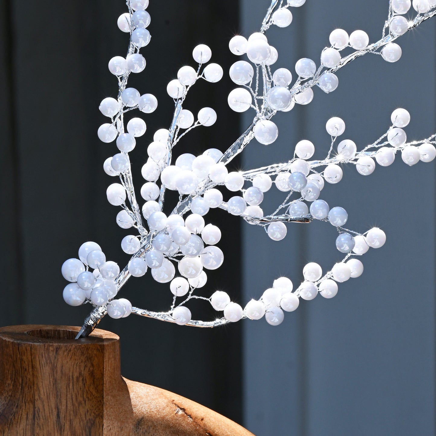 Handmade White Berry Branch Picks K190