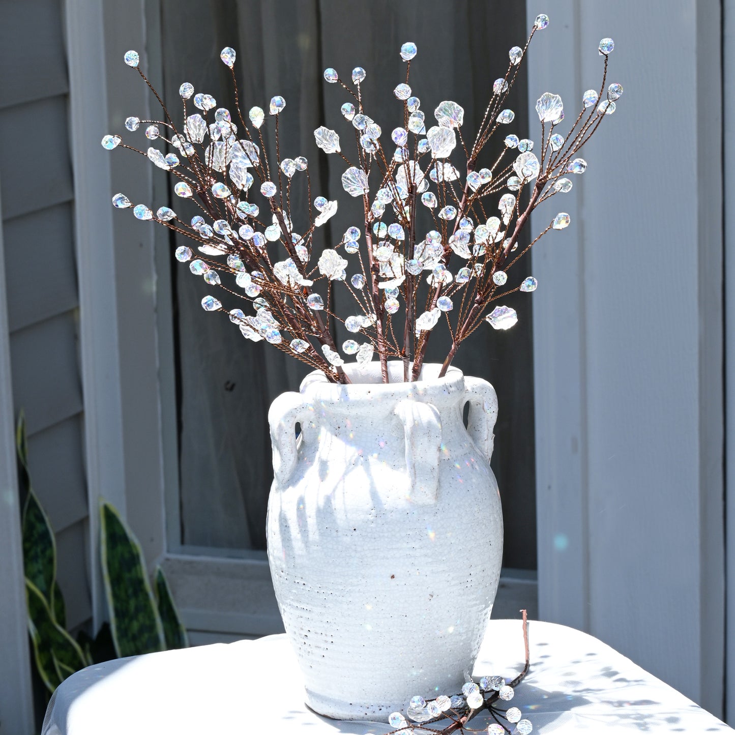 Handmade Clear & Iridescent Twig Branch Picks K188