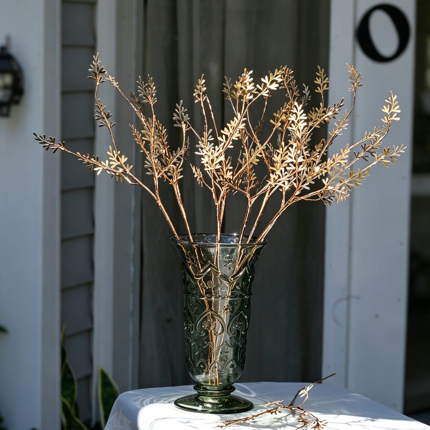 Handmade Rose Gold Foliage Branch Picks K198
