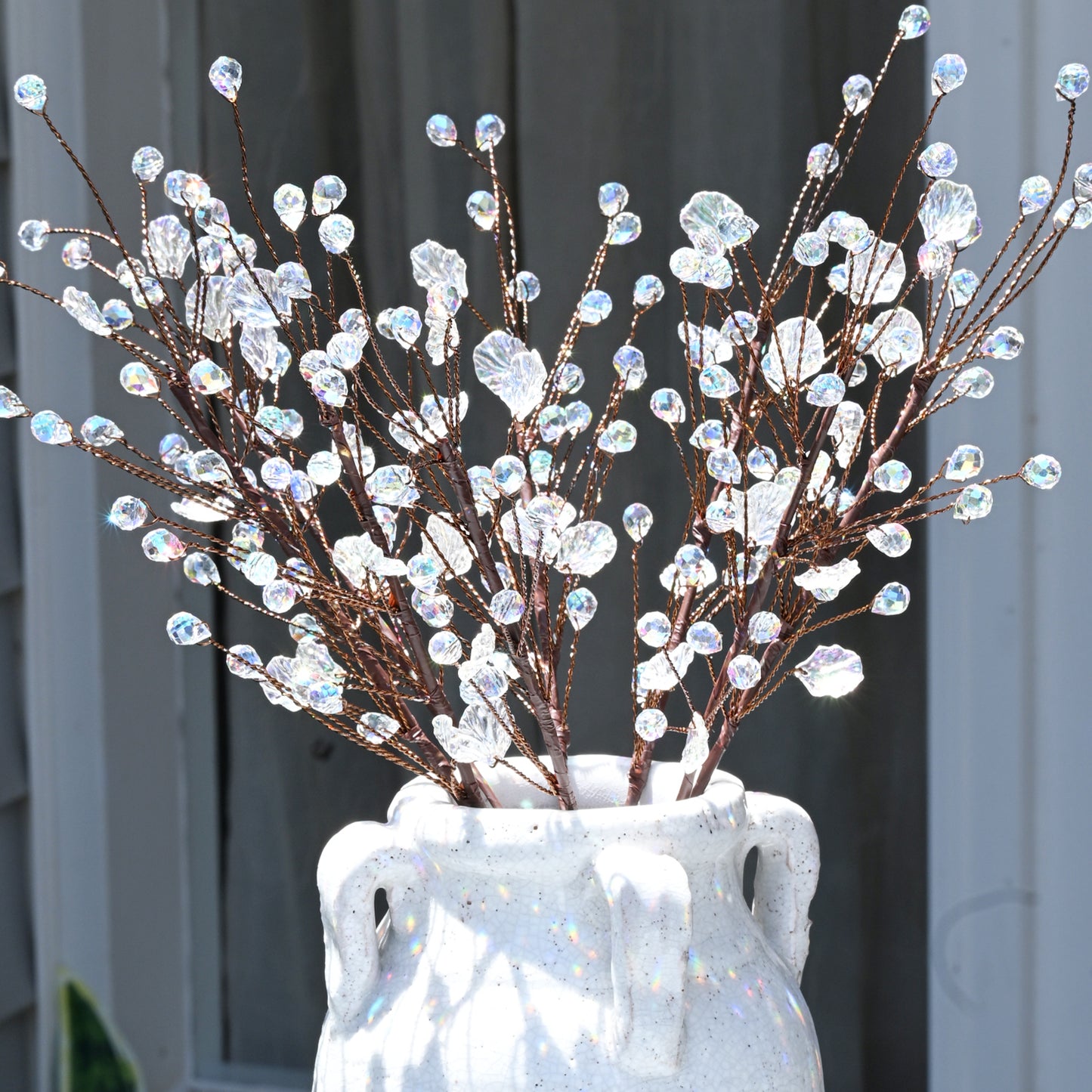 Handmade Clear & Iridescent Twig Branch Picks K188