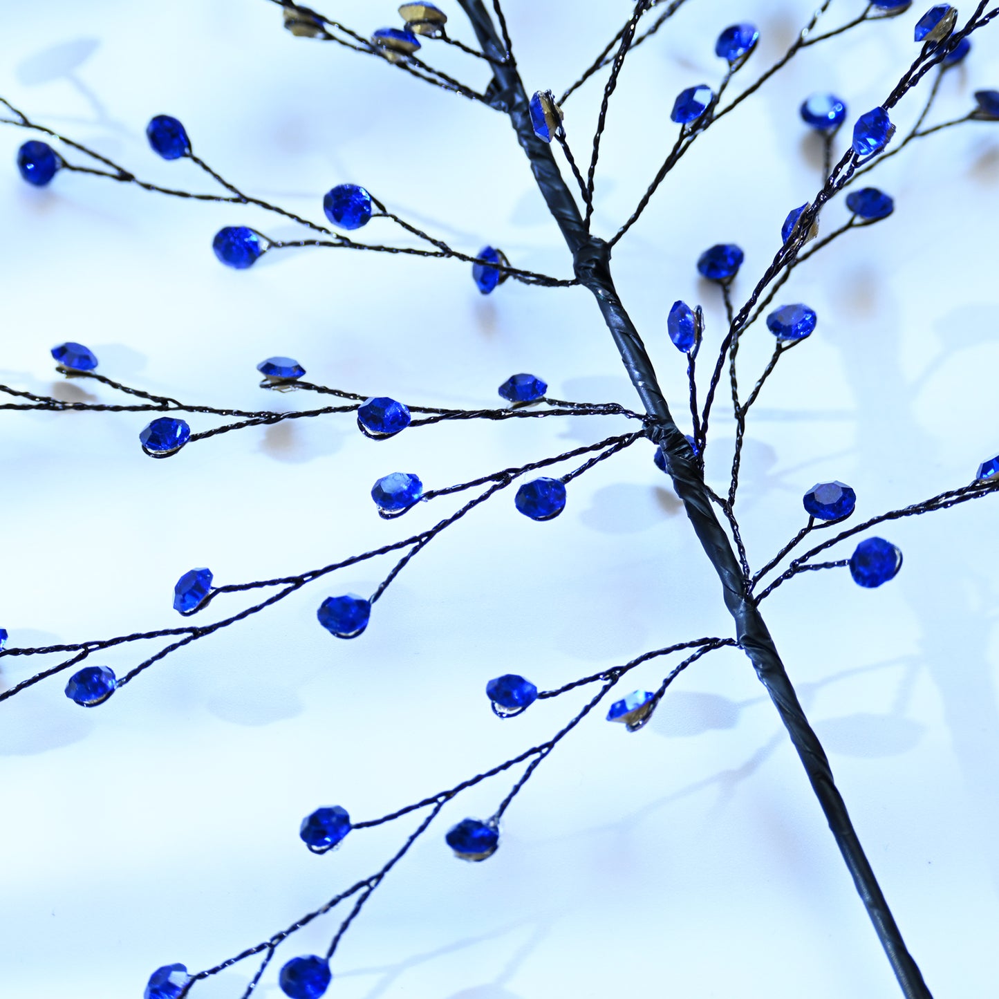 Handmade Crystal Bead Artificial Berry Branches, Multi-Color Rhinestone Wire Floral Picks k112