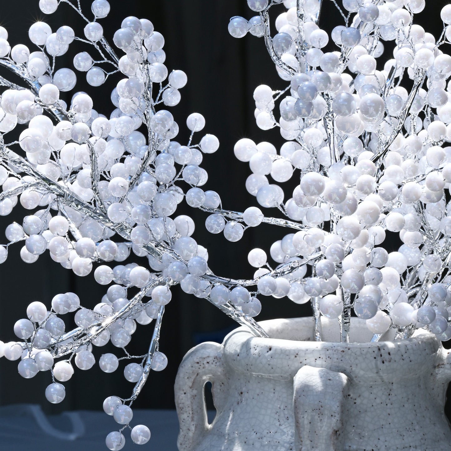 Handmade White Berry Branch Picks K190