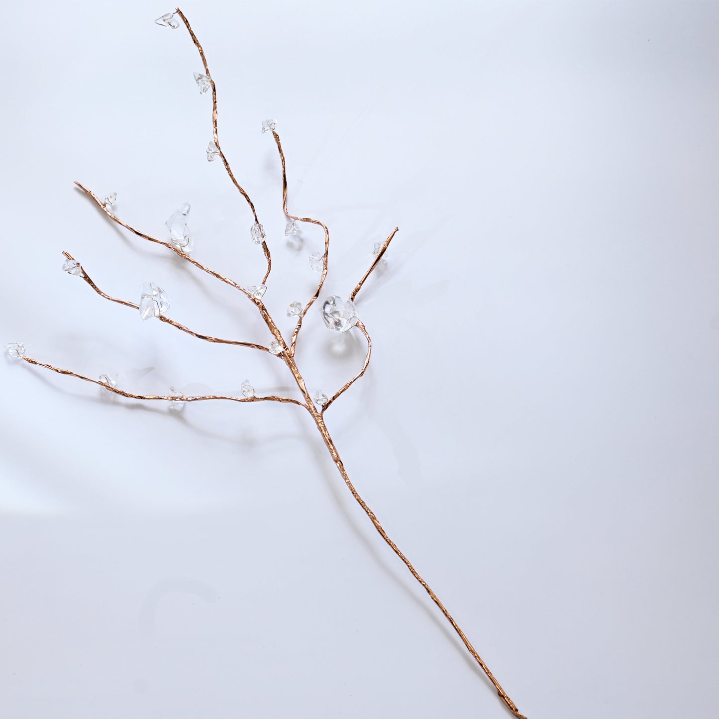 Handmade Rose Gold Irregular Crystal Twig Branch Picks K150