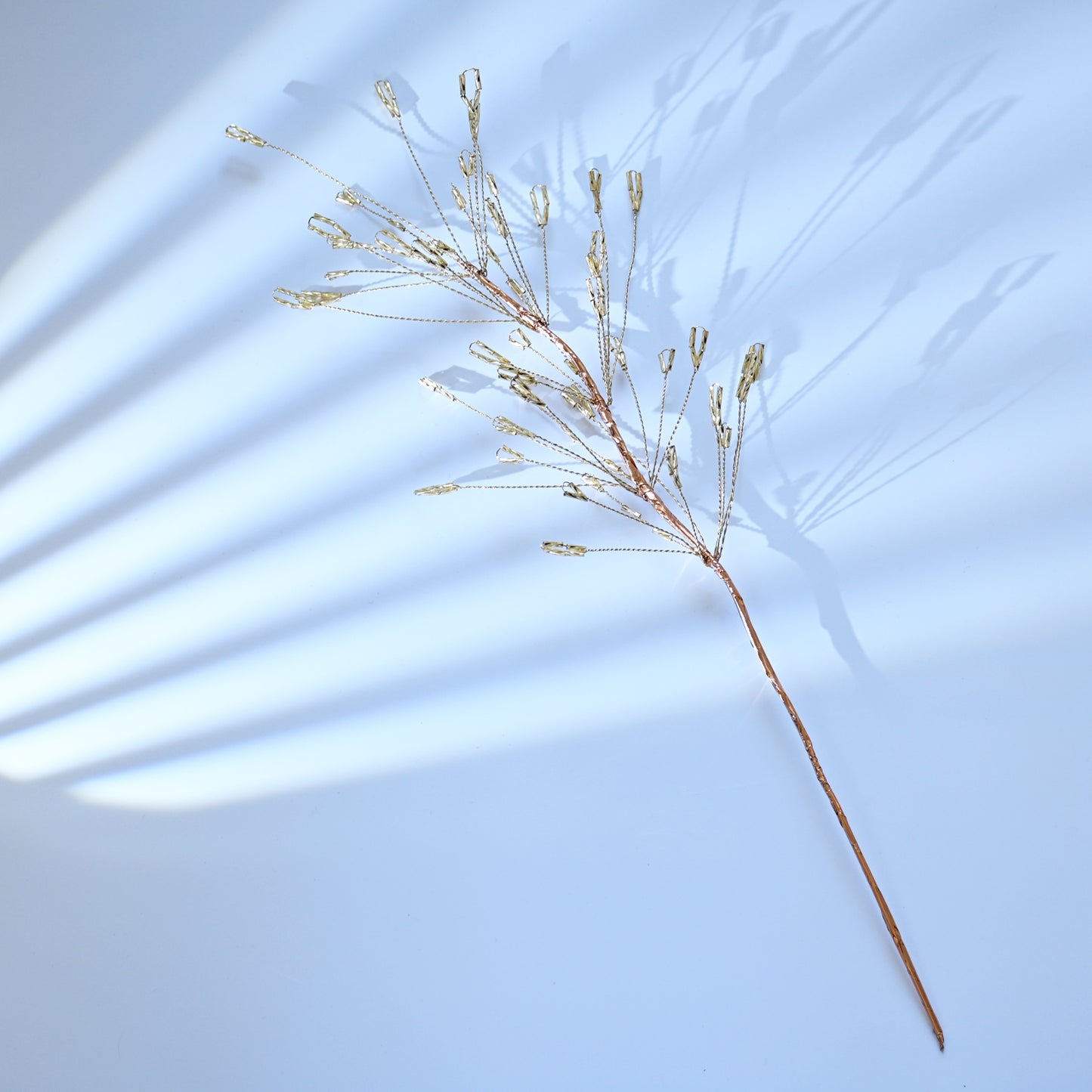 Handmade Gold Baguette Crystal Firework Branch Picks