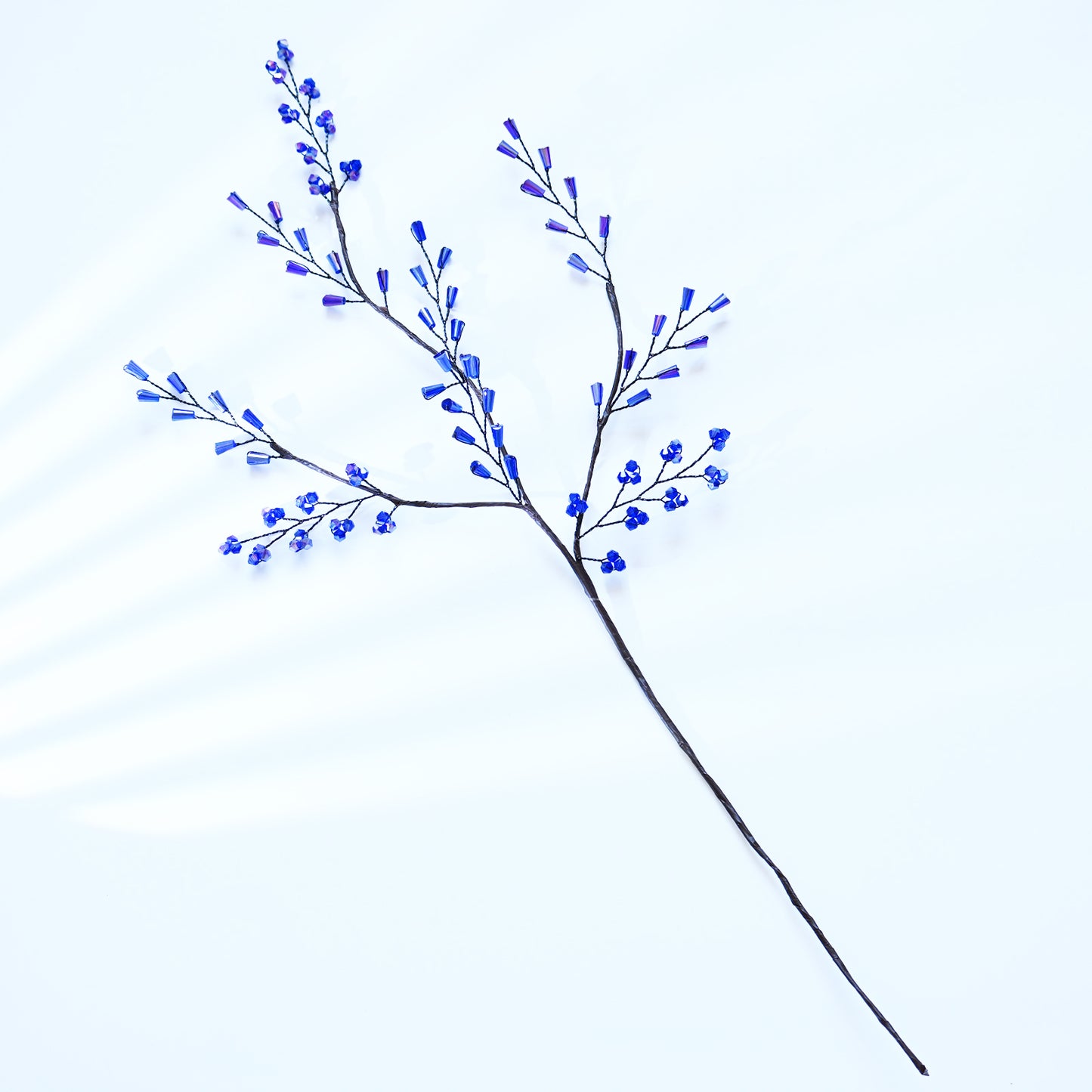Handmade Sapphire Blue Crystal Twig Branch Picks K183
