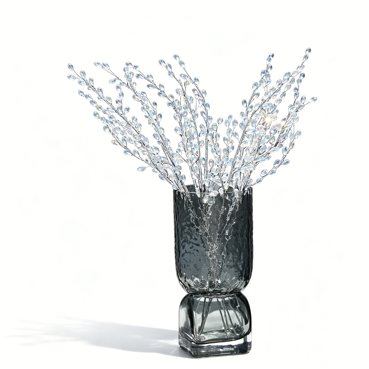 Handmade Clear Crystal Teardrop Branch Picks K187