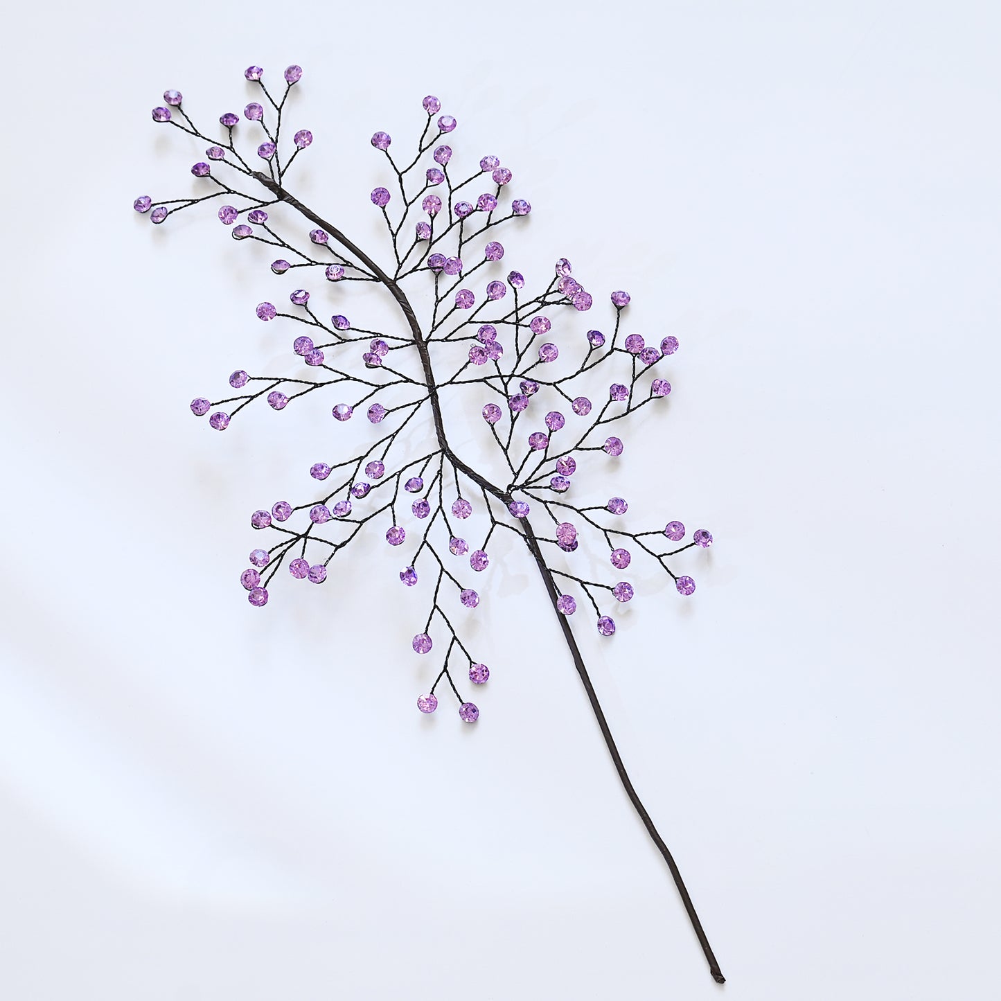 Handmade Crystal Bead Twig Branches, 4 Colors Rhinestone Berry Floral Stems for Wedding Table Centerpiece K126