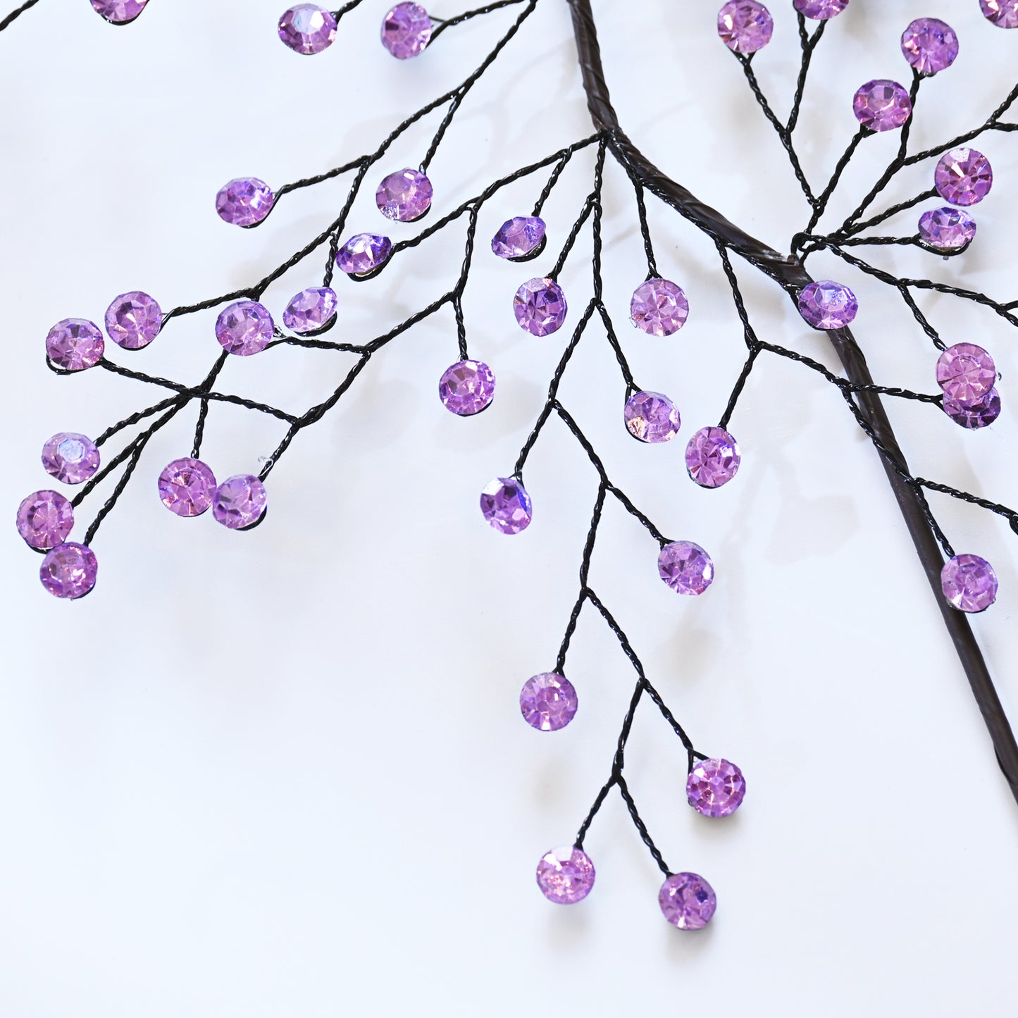 Handmade Crystal Bead Twig Branches, 4 Colors Rhinestone Berry Floral Stems for Wedding Table Centerpiece K126