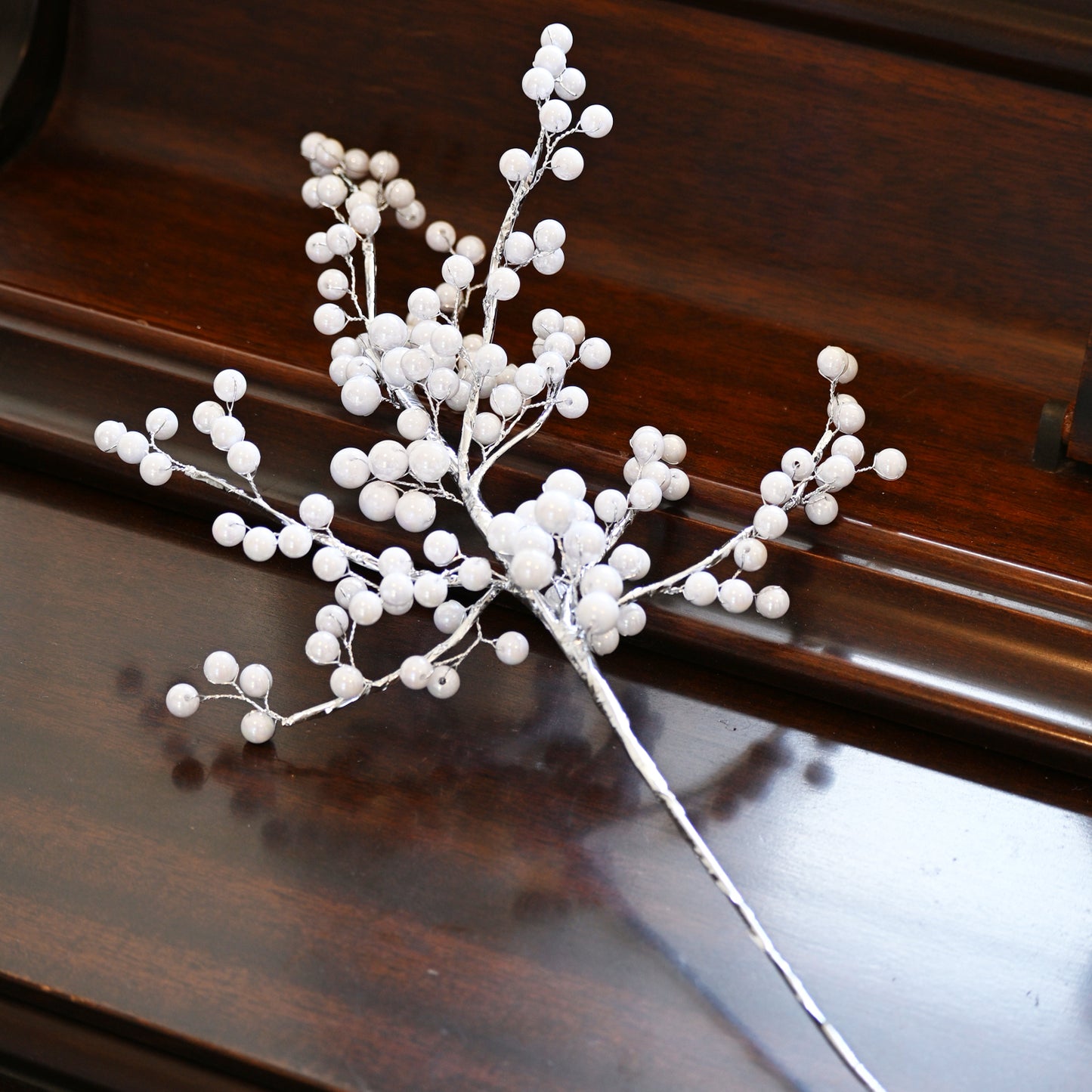 Handmade White Berry Branch Picks K190