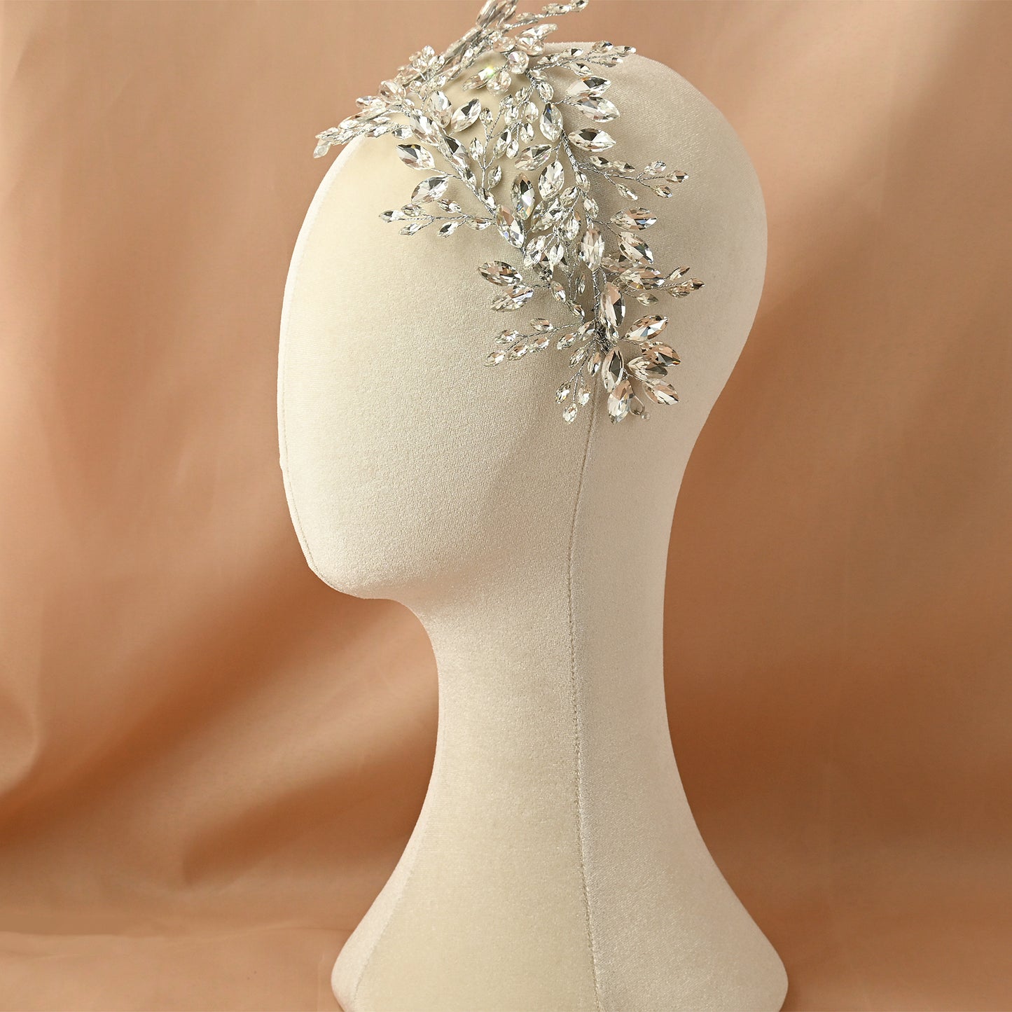 Bridella BHP304-S Silver Rhinestone Tiara