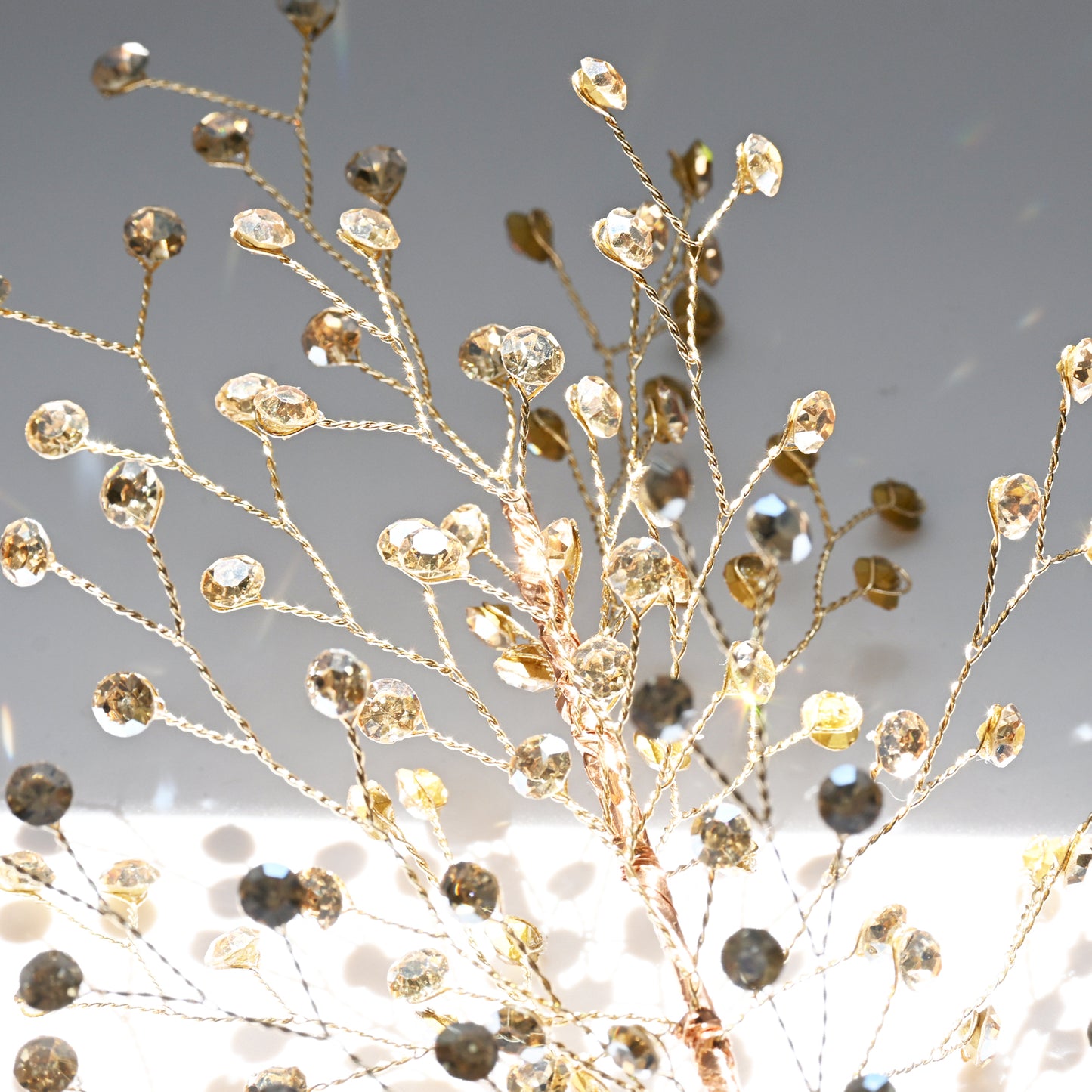 Handmade Crystal Bead Artificial Berry Branches, Multi-Color Rhinestone Wire Floral Picks k112