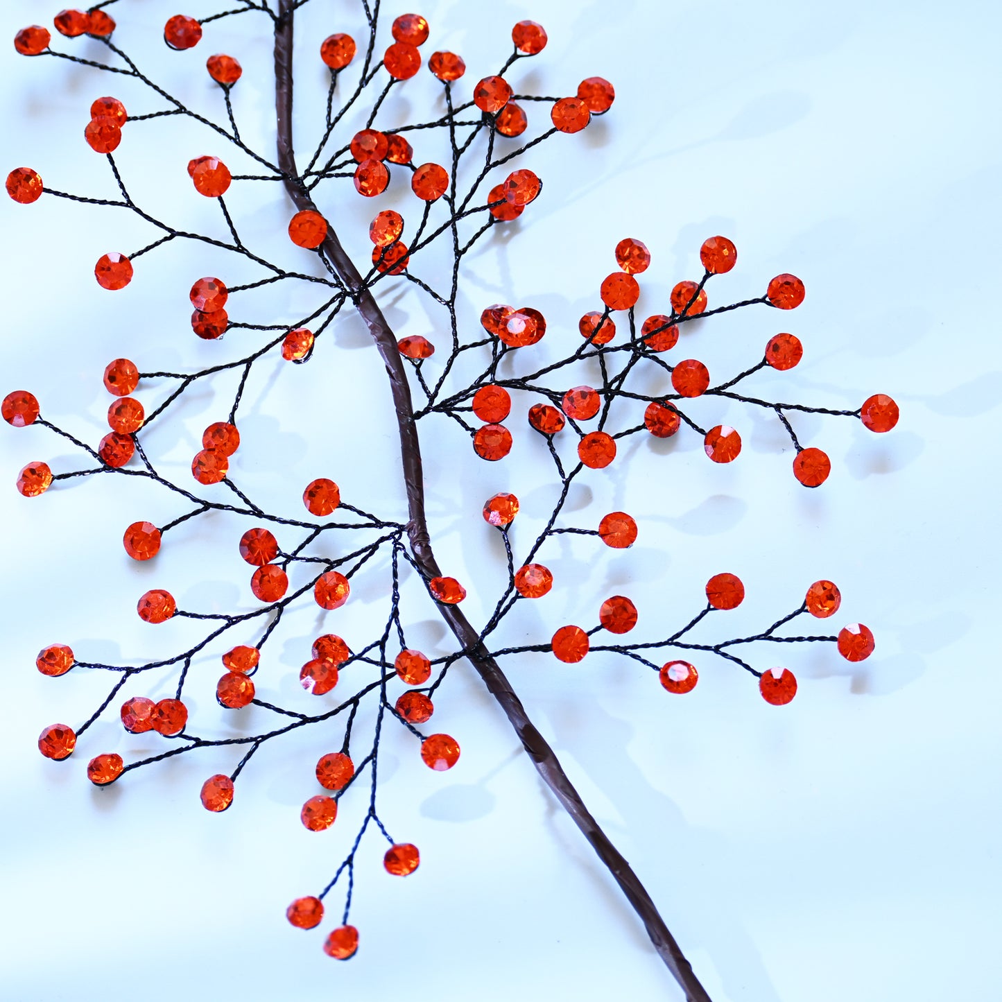 Handmade Crystal Bead Twig Branches, 4 Colors Rhinestone Berry Floral Stems for Wedding Table Centerpiece K126