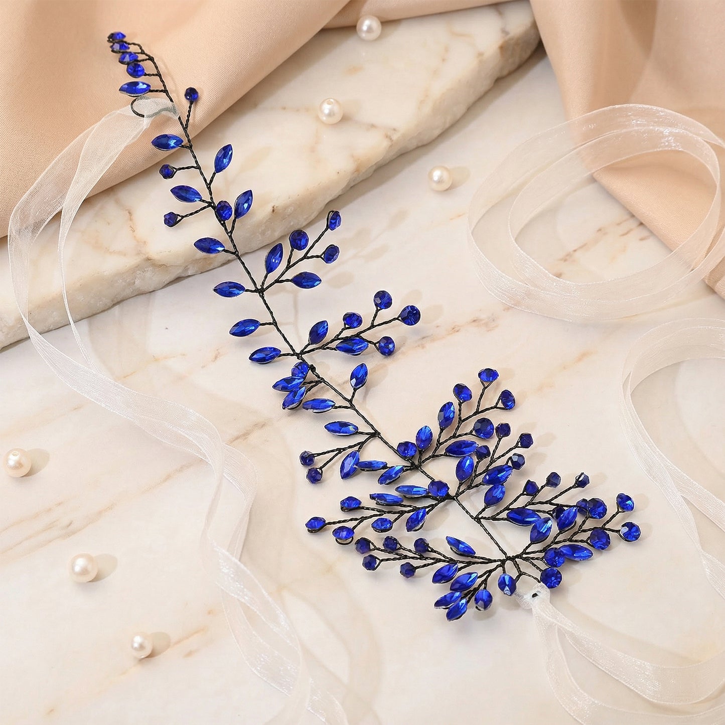 Bridella BHP21-Blue Blue Rhinestone Accessory