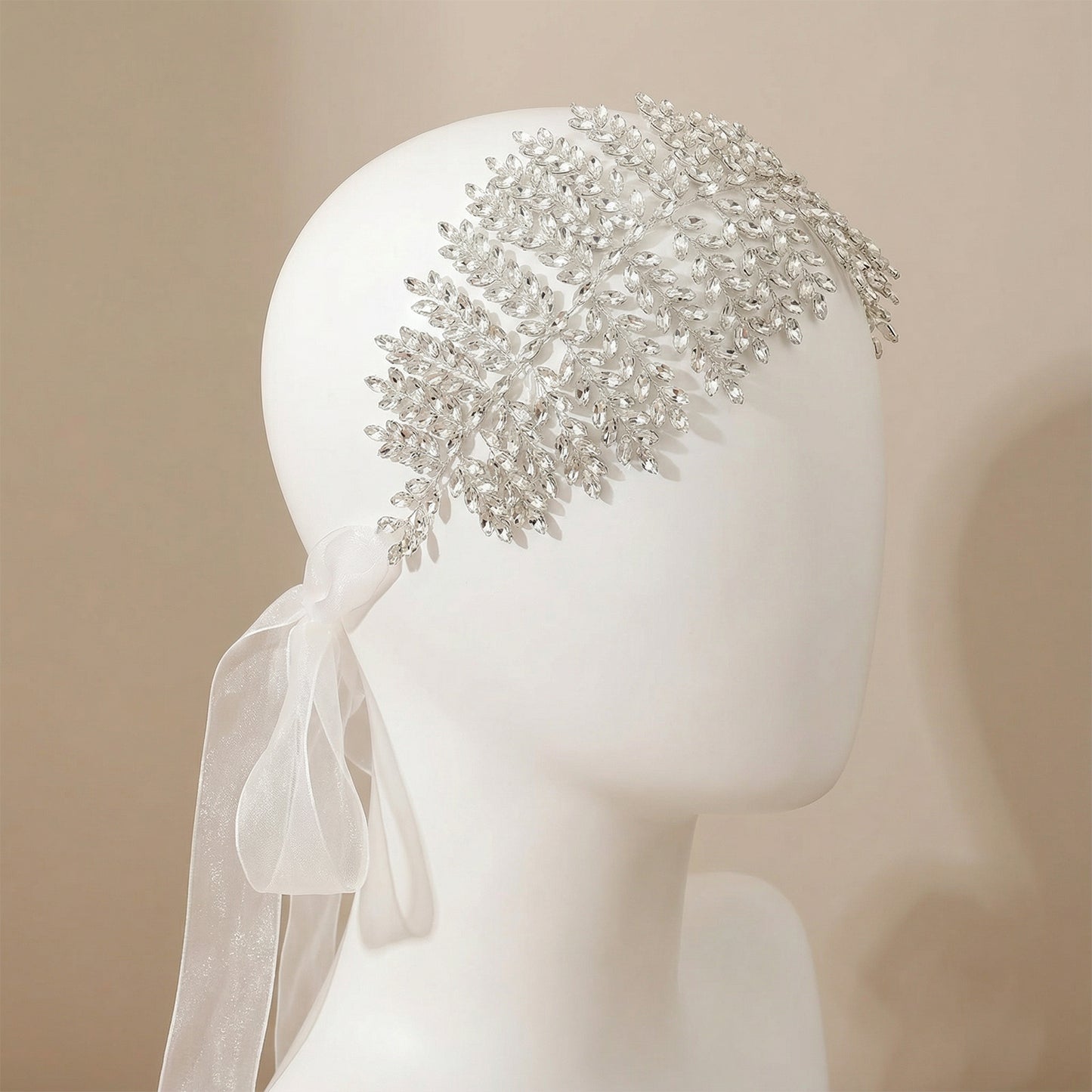 Bridella BHP238-S Silver Rhinestone Crown