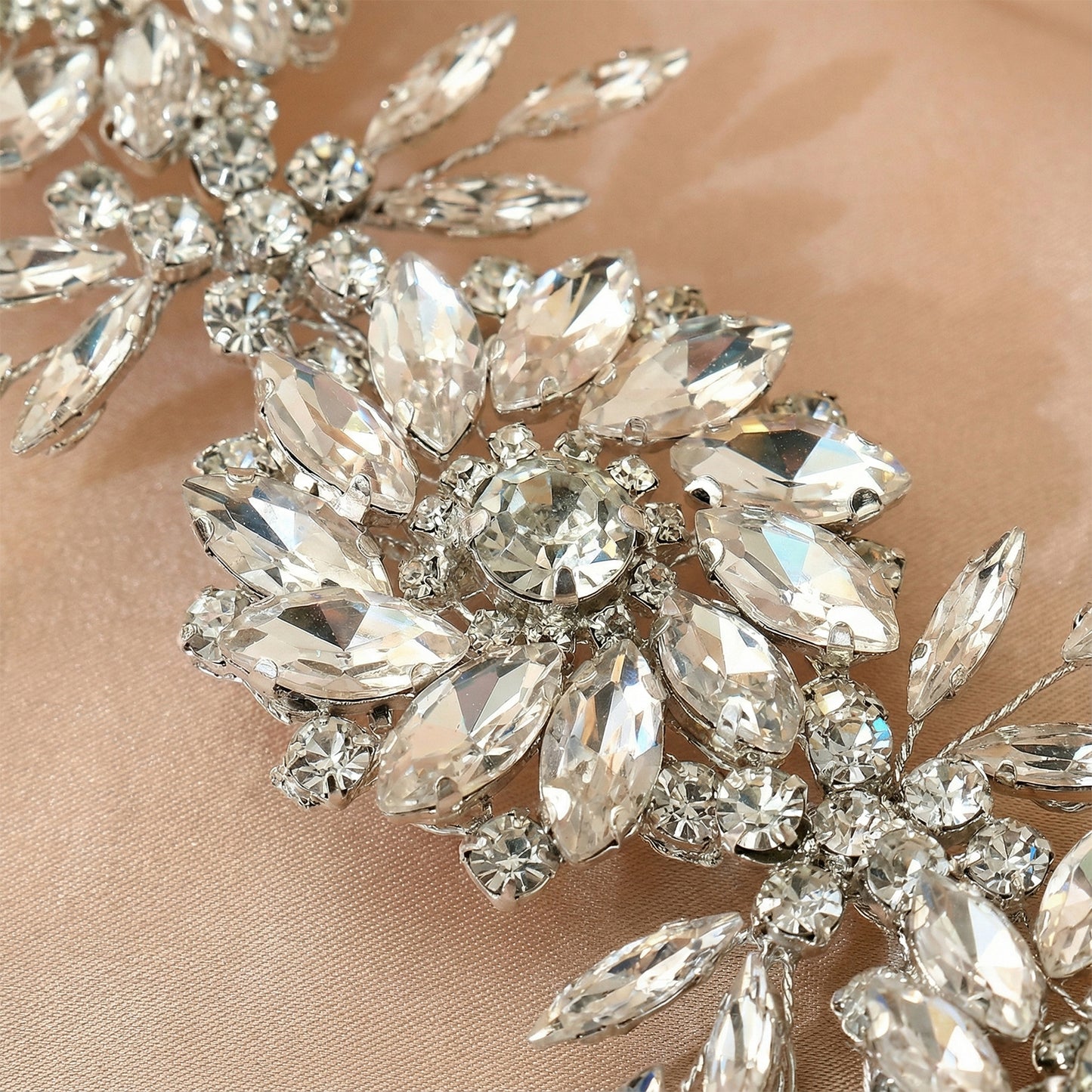 Bridella BHP440-S Silver Rhinestone Headwear