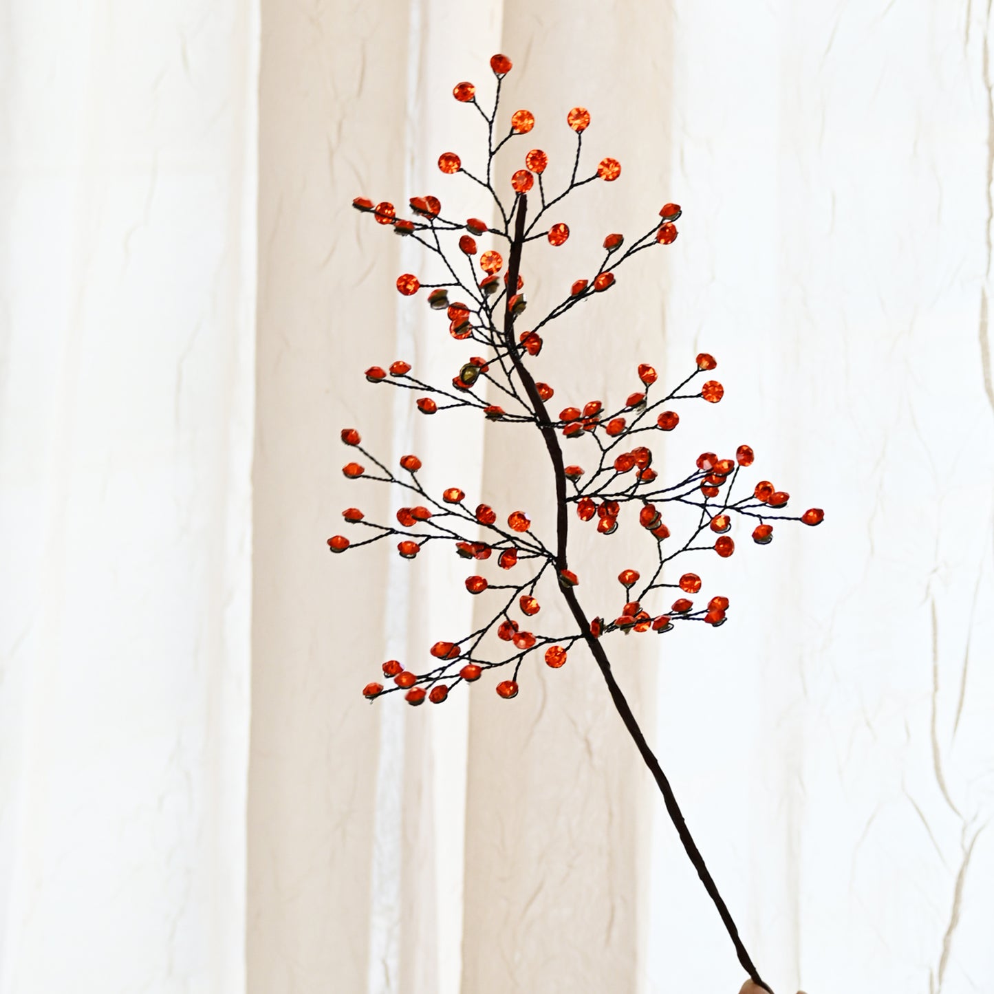 Handmade Crystal Bead Twig Branches, 4 Colors Rhinestone Berry Floral Stems for Wedding Table Centerpiece K126