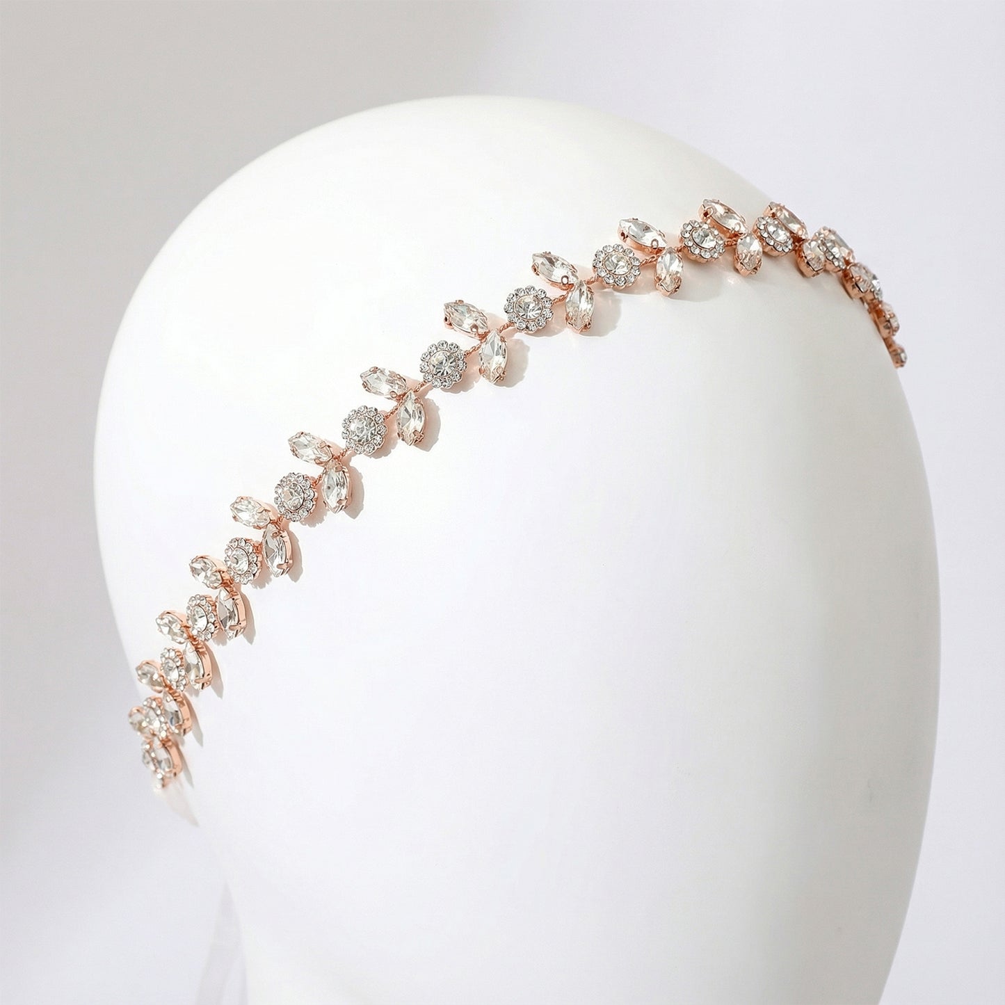 Bridella BHP309-G Gold Rhinestone Crown