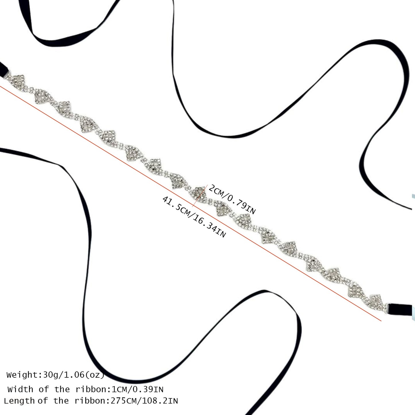 off white rhinestone belt