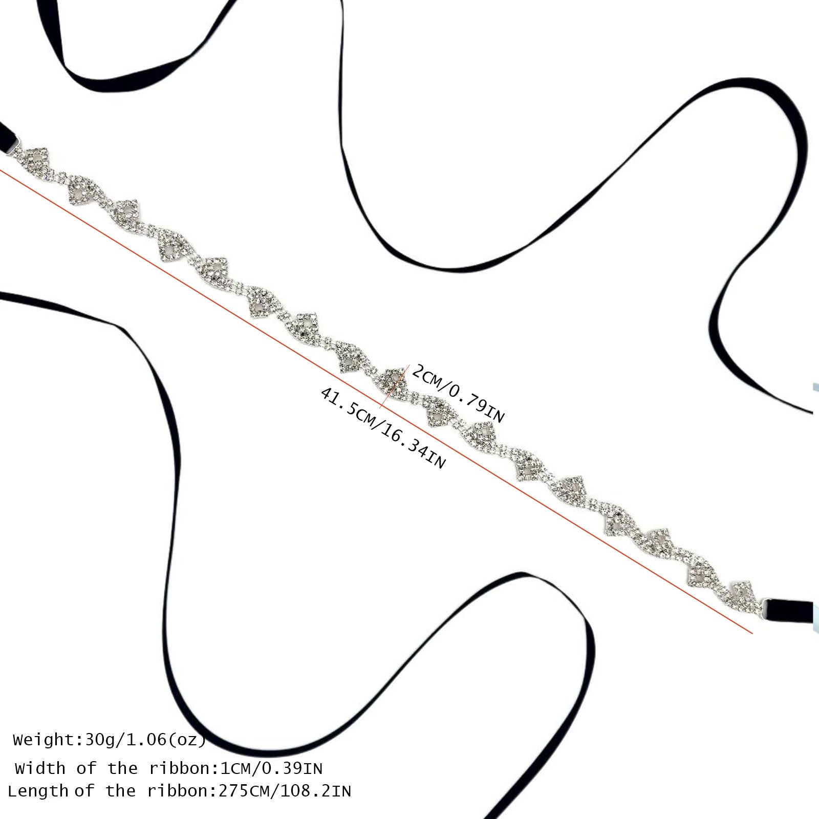 off white rhinestone belt