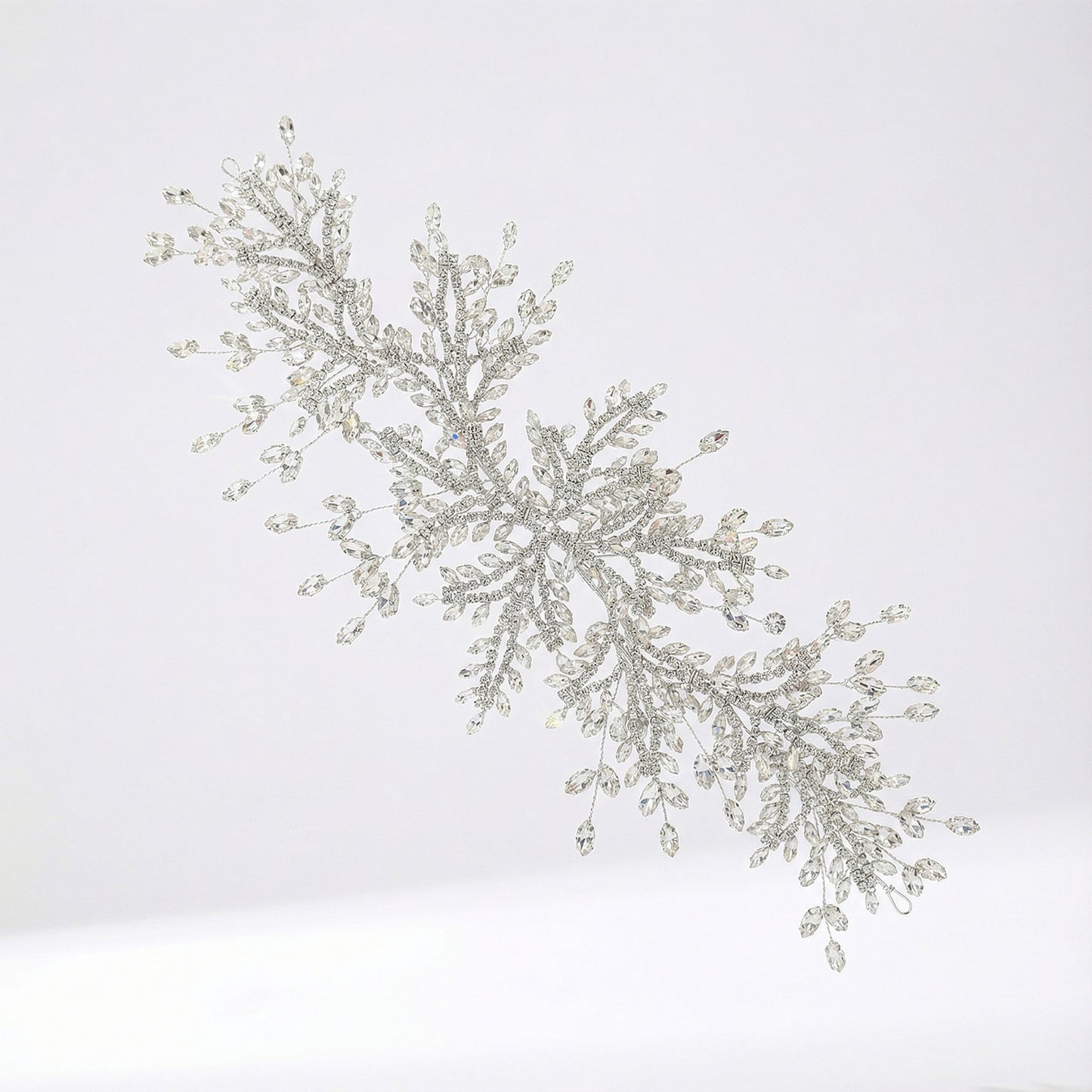 Bridella BHP482-S Silver Rhinestone Tiara