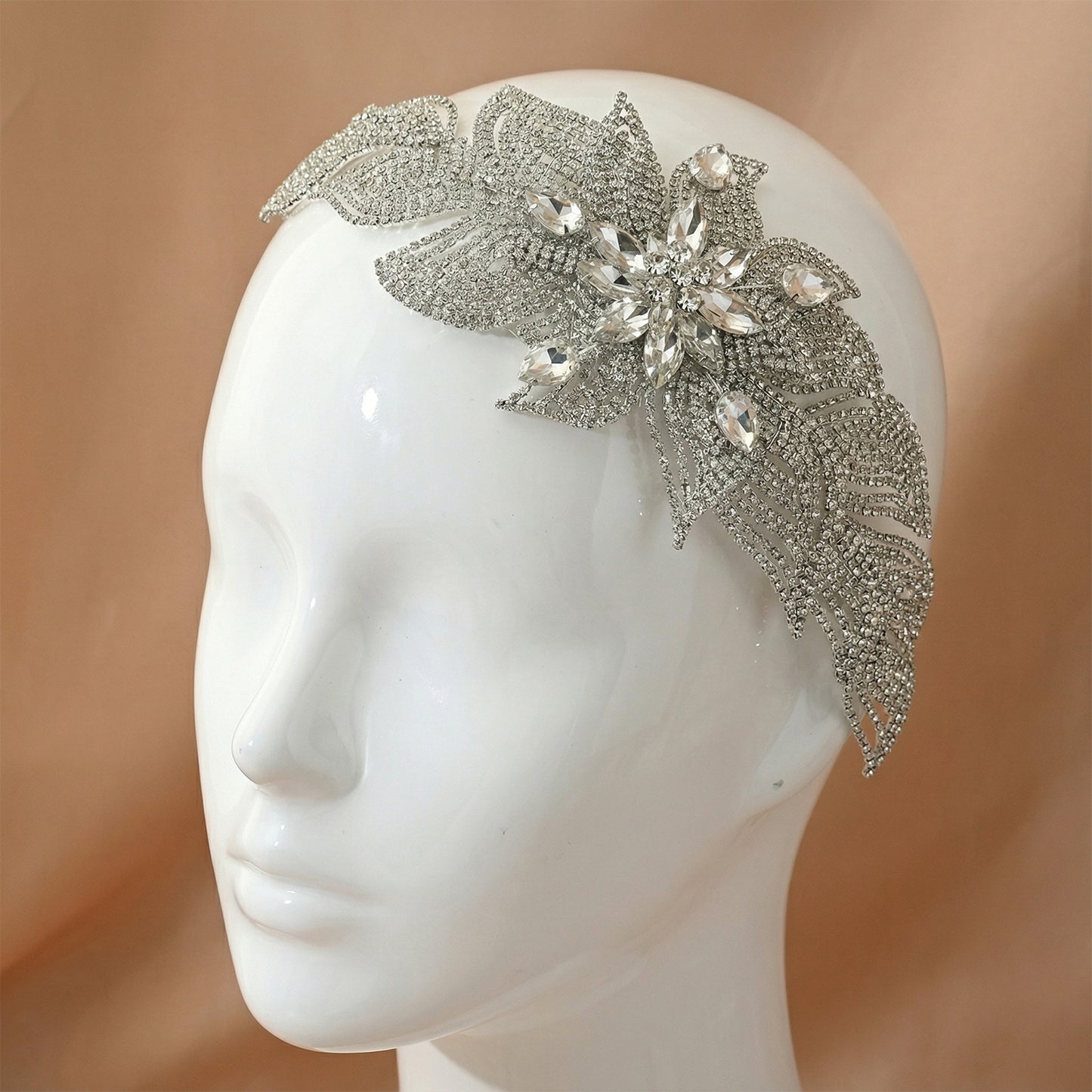 Bridella BHP455-S Silver Rhinestone Tiara