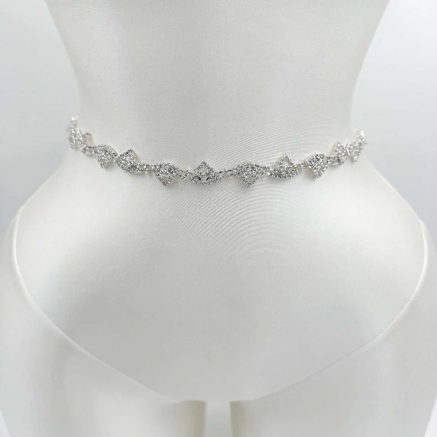 BRIDALL BS266S Sliver Wedding Thin belts