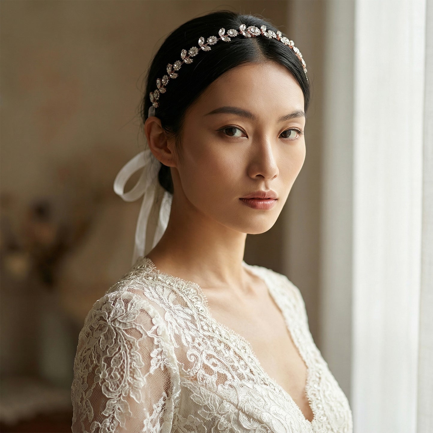 Bridella BHP309-G Gold Rhinestone Crown