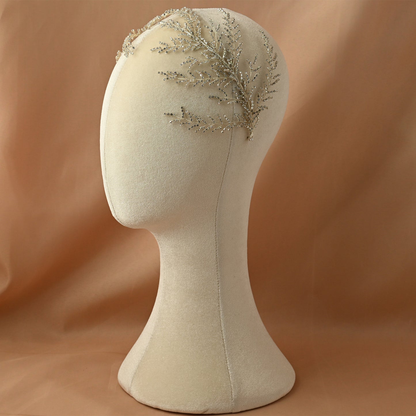 Bridella BHP493-S Silver Rhinestone Crown