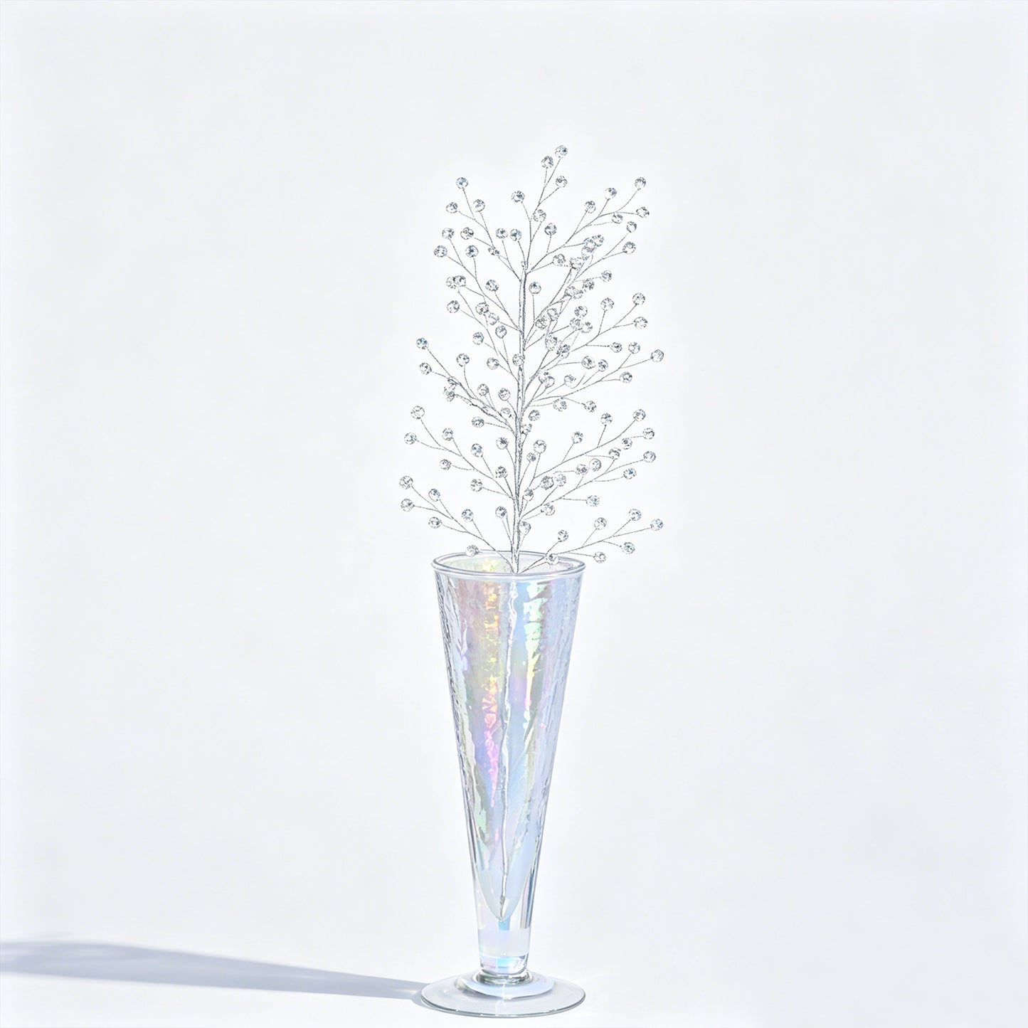Handmade Crystal Bead Artificial Berry Branches, Multi-Color Rhinestone Wire Floral Picks k112