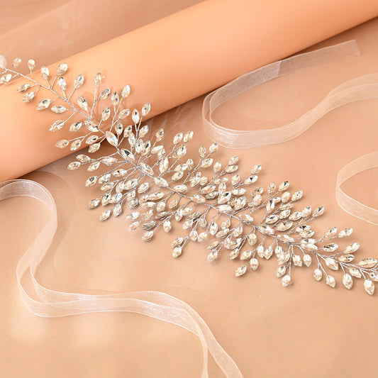 Bridella BHP237-G Gold Rhinestone Headband