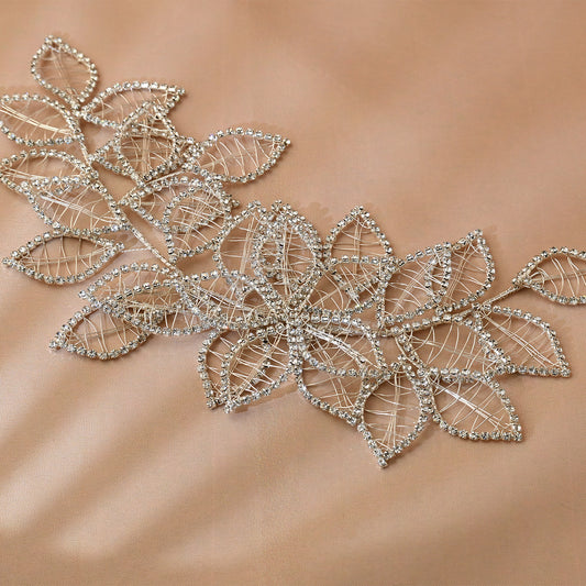 Bridella BHP256-S Silver Rhinestone Crown