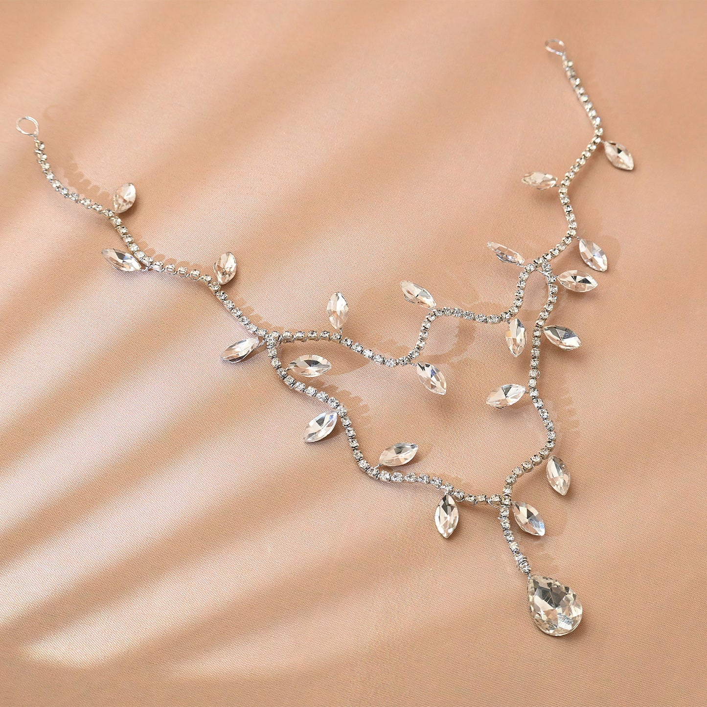 Bridella BHP495-S Silver Rhinestone Headwear