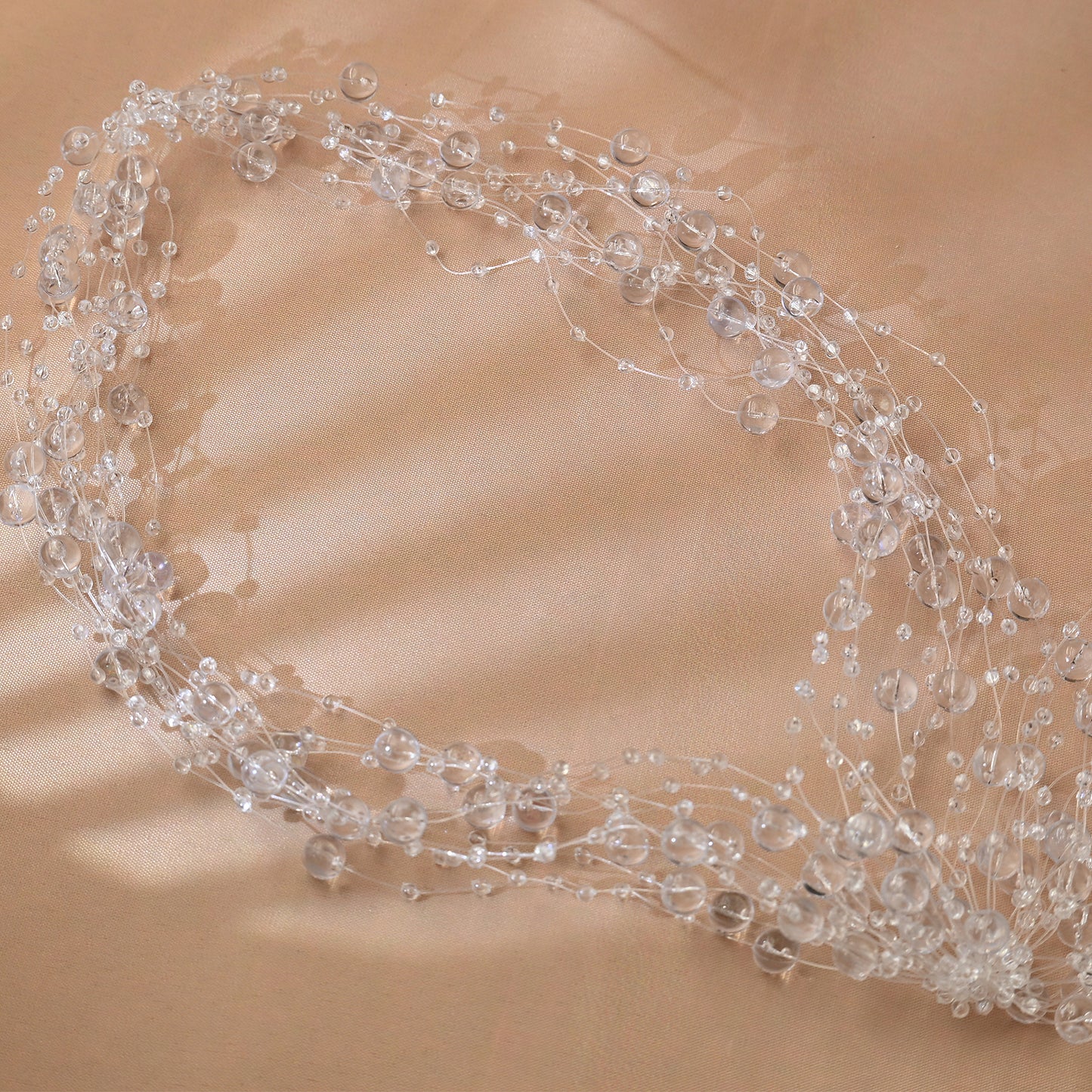 Bridella BHP538-touming Silver Crystal Headband