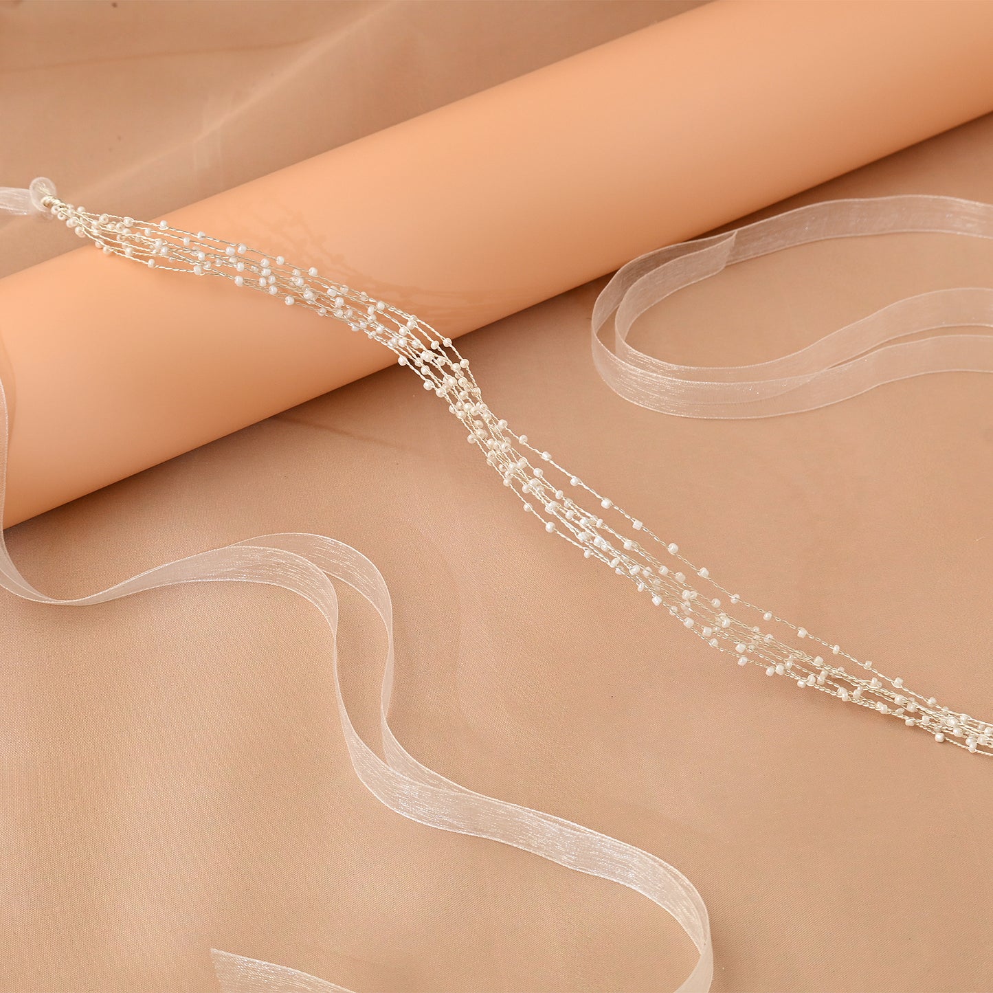 Bridella BHP28-G Gold Bead Headband