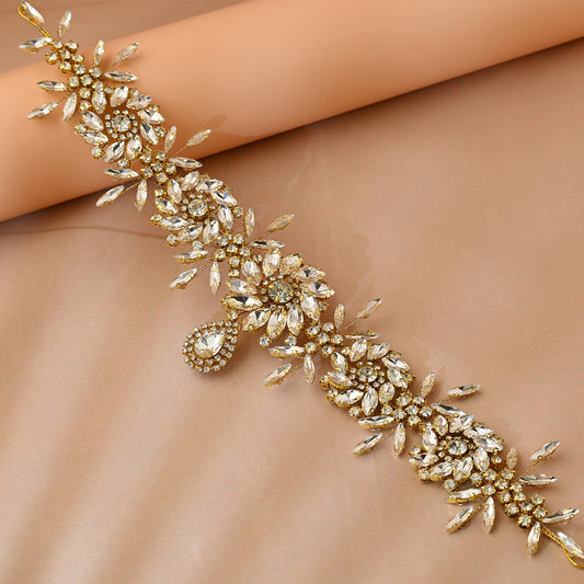 Bridella BHP440-G Gold Rhinestone Headwear