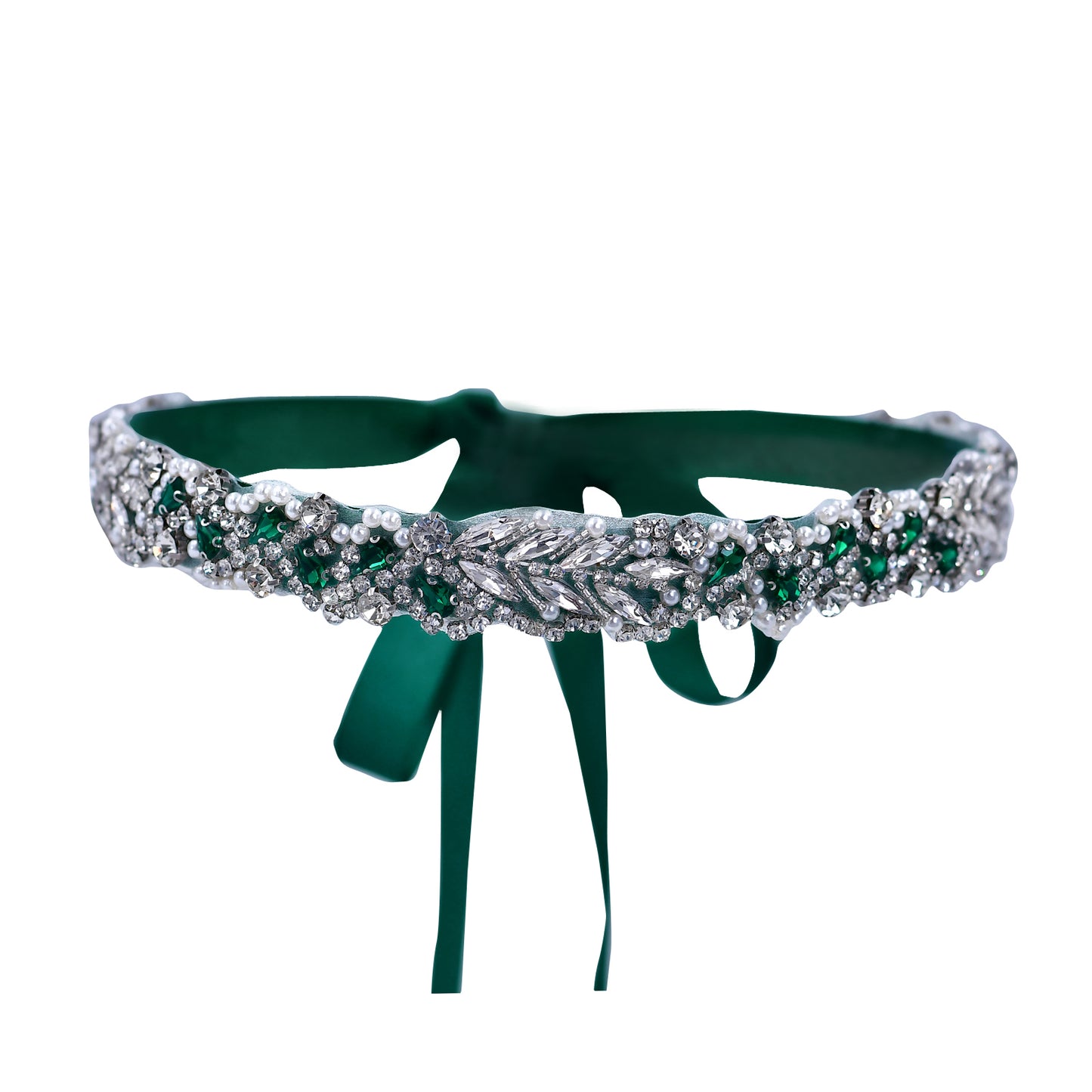 BRIDELLA BS100KL Emerald Wedding Belt Womens Dress Diamond Belt Female Guest Dress Clothing Tie Belt