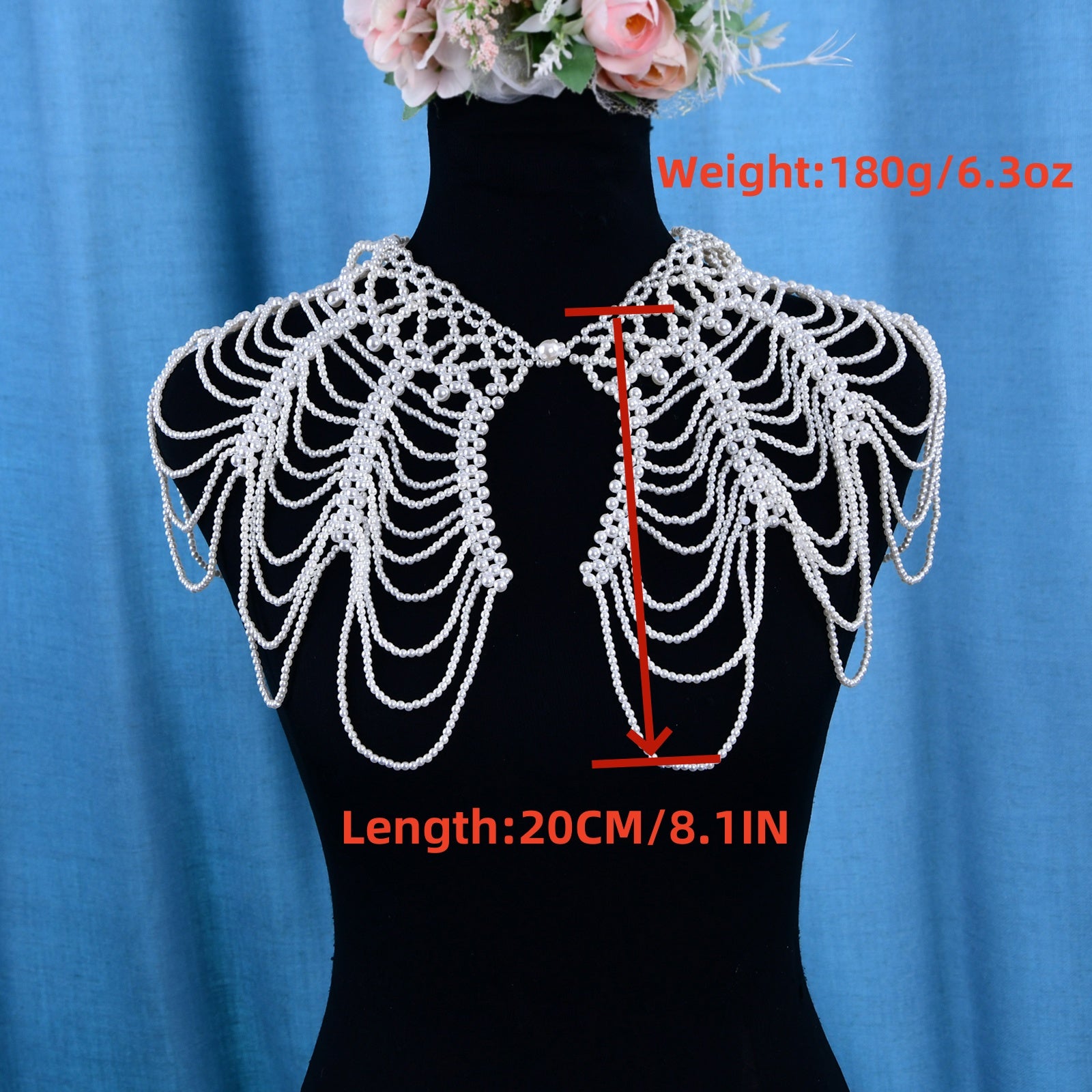 VG38 white pearl shawl