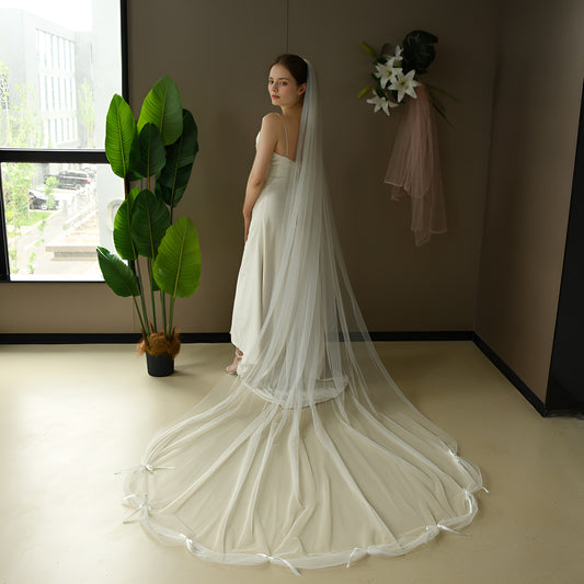 V296-IY2.9 ivory mesh hair comb