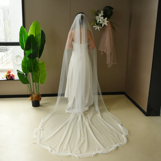 V296-IY2.9 ivory mesh hair comb