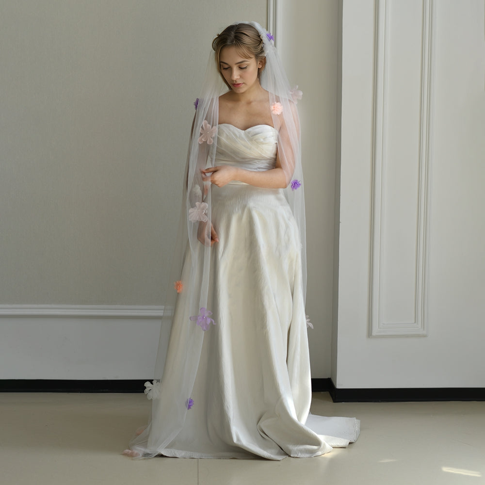 M159 ivory pearl mesh hair comb