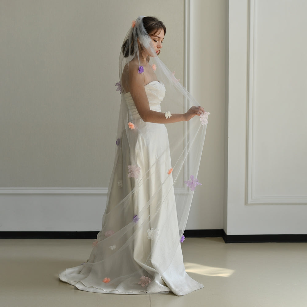 M159 ivory pearl mesh hair comb